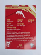 NRL 2024 Traders Base Card #042 Felise Kaufusi Redcliffe Dolphins