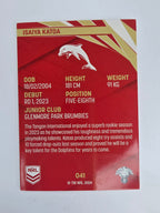 NRL 2024 Traders Base Card #041 Isaiya Katoa Redcliffe Dolphins