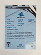 NRL 2024 Traders Base Card #035 Jesse Ramien Cronulla Sutherland Sharks