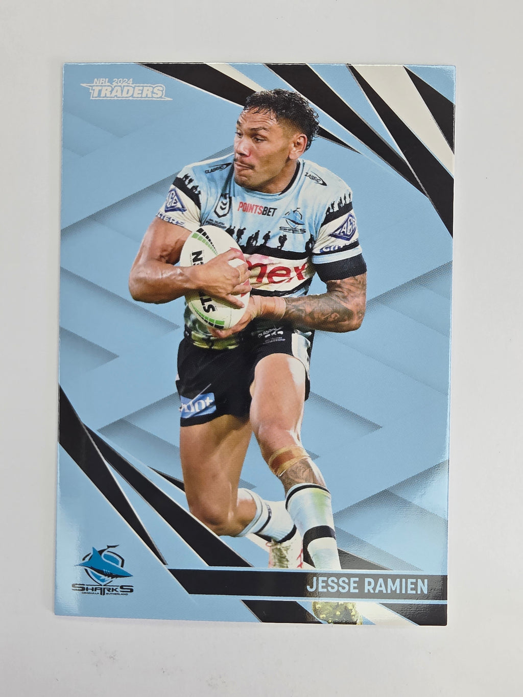 NRL 2024 Traders Base Card #035 Jesse Ramien Cronulla Sutherland Sharks