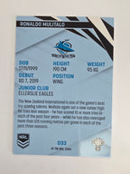 NRL 2024 Traders Base Card #033 Ronaldo Mulitalo Cronulla Sutherland Sharks