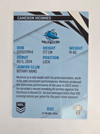 NRL 2024 Traders Base Card #032 Cameron McInnes Cronulla Sutherland Sharks