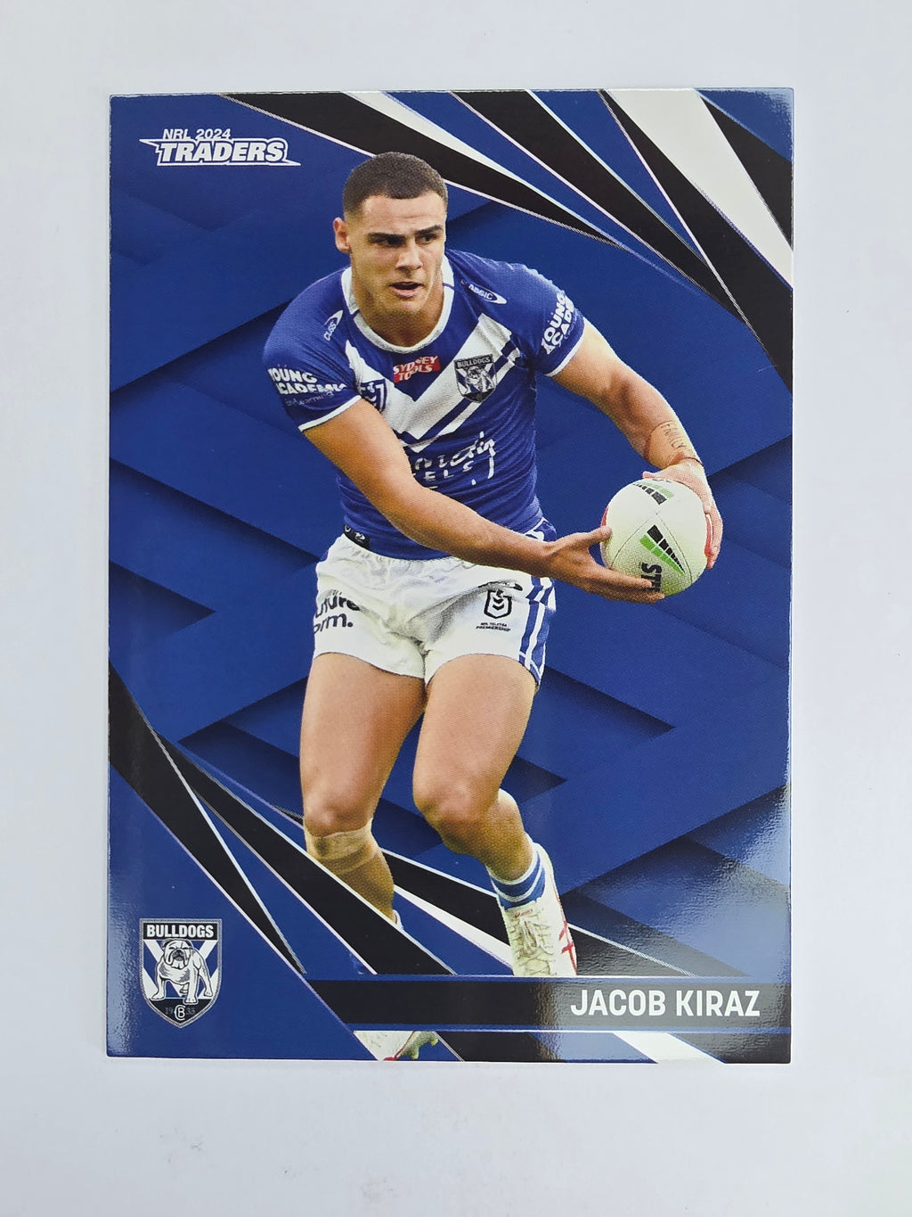 NRL 2024 Traders Base Card #024 Jacob Kiraz Canterbury Bankstown Bulldogs