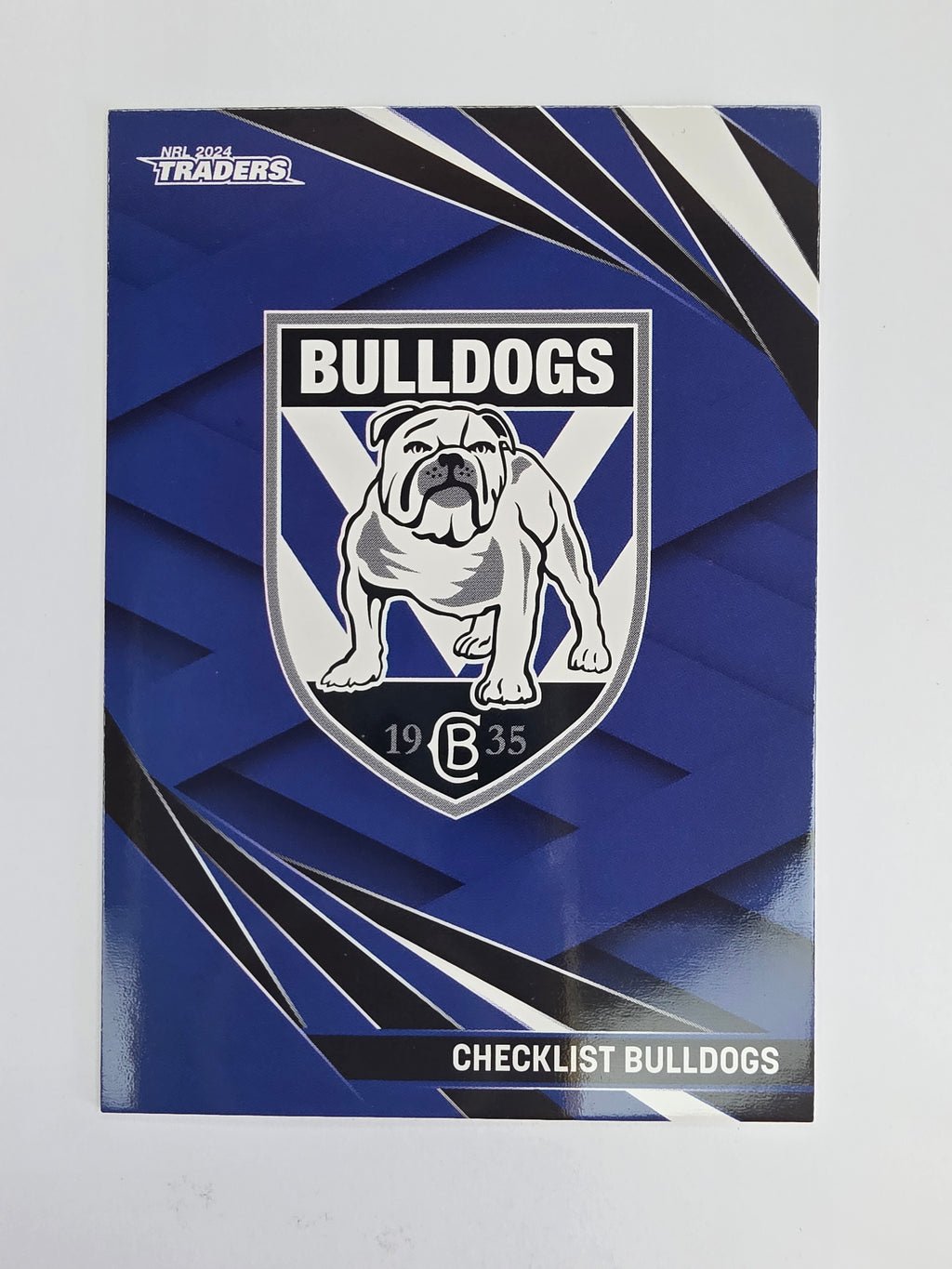 NRL 2024 Traders Base Card #019 Bulldogs Checklist Canterbury Bankstown Bulldogs