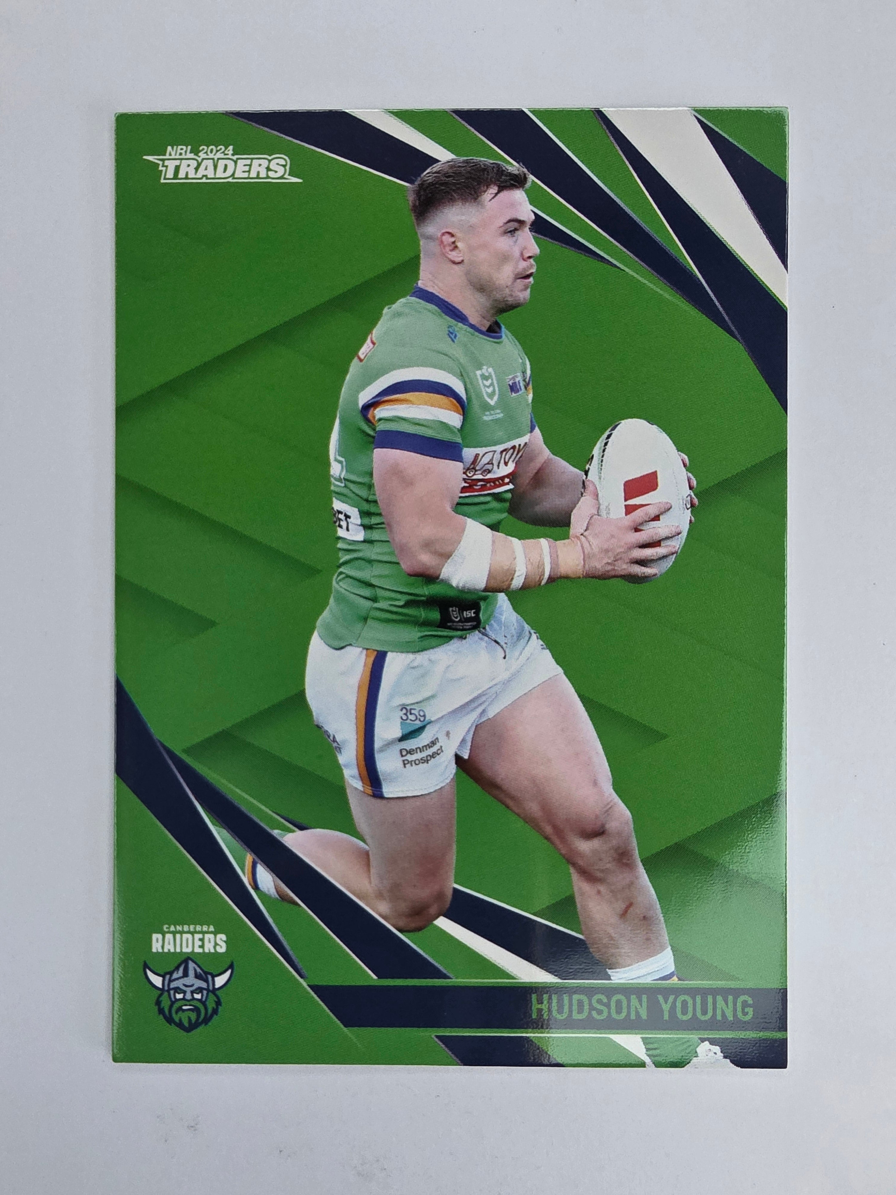 NRL 2024 Traders Base Card #018 Hudson Young Canberra Raiders