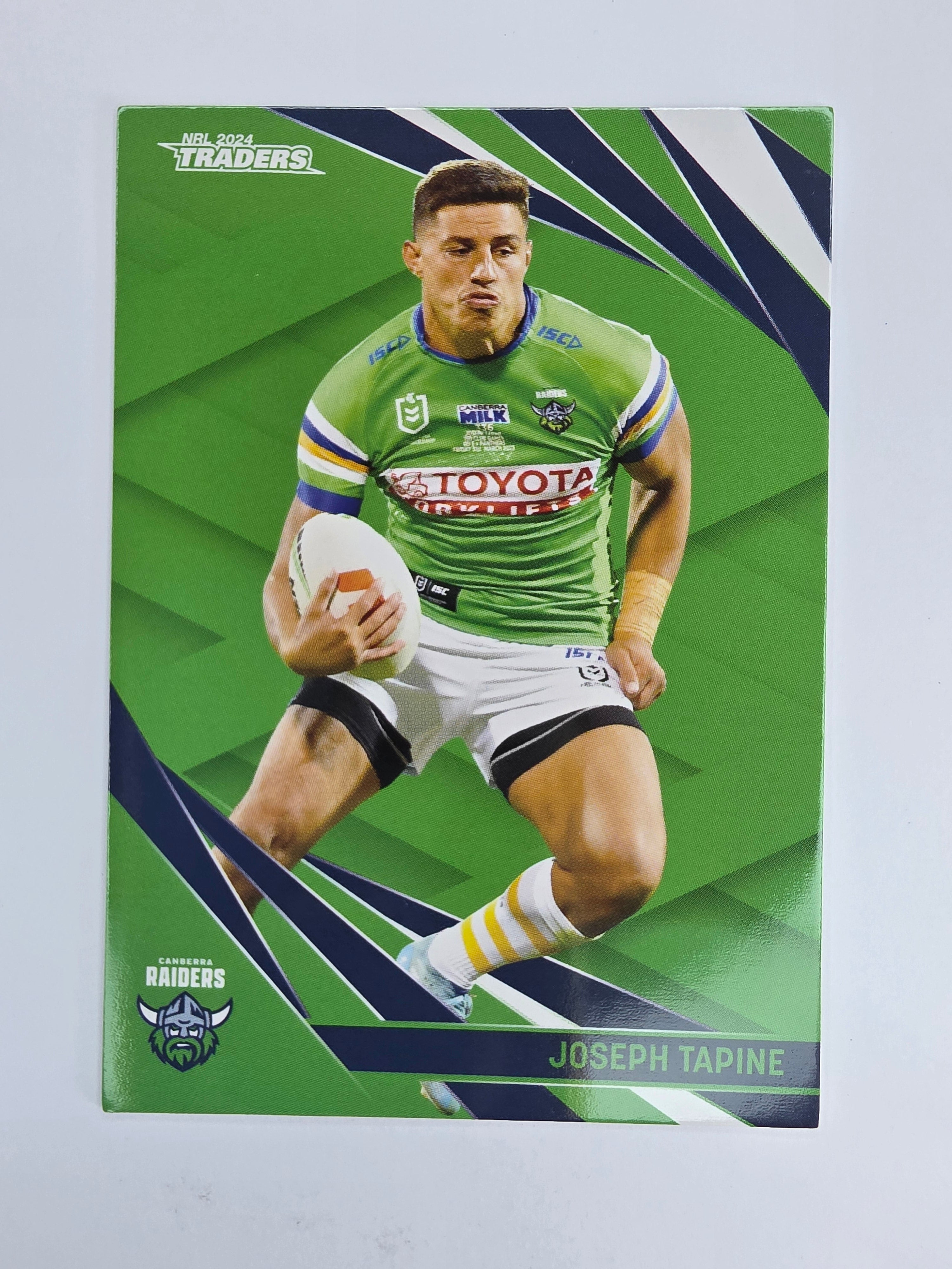 NRL 2024 Traders Base Card #016 Joseph Tapine Canberra Raiders