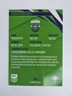 NRL 2024 Traders Base Card #013 Sebastian Kris Canberra Raiders