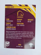 NRL 2024 Traders Base Card #006 Ezra Mam Brisbane Broncos