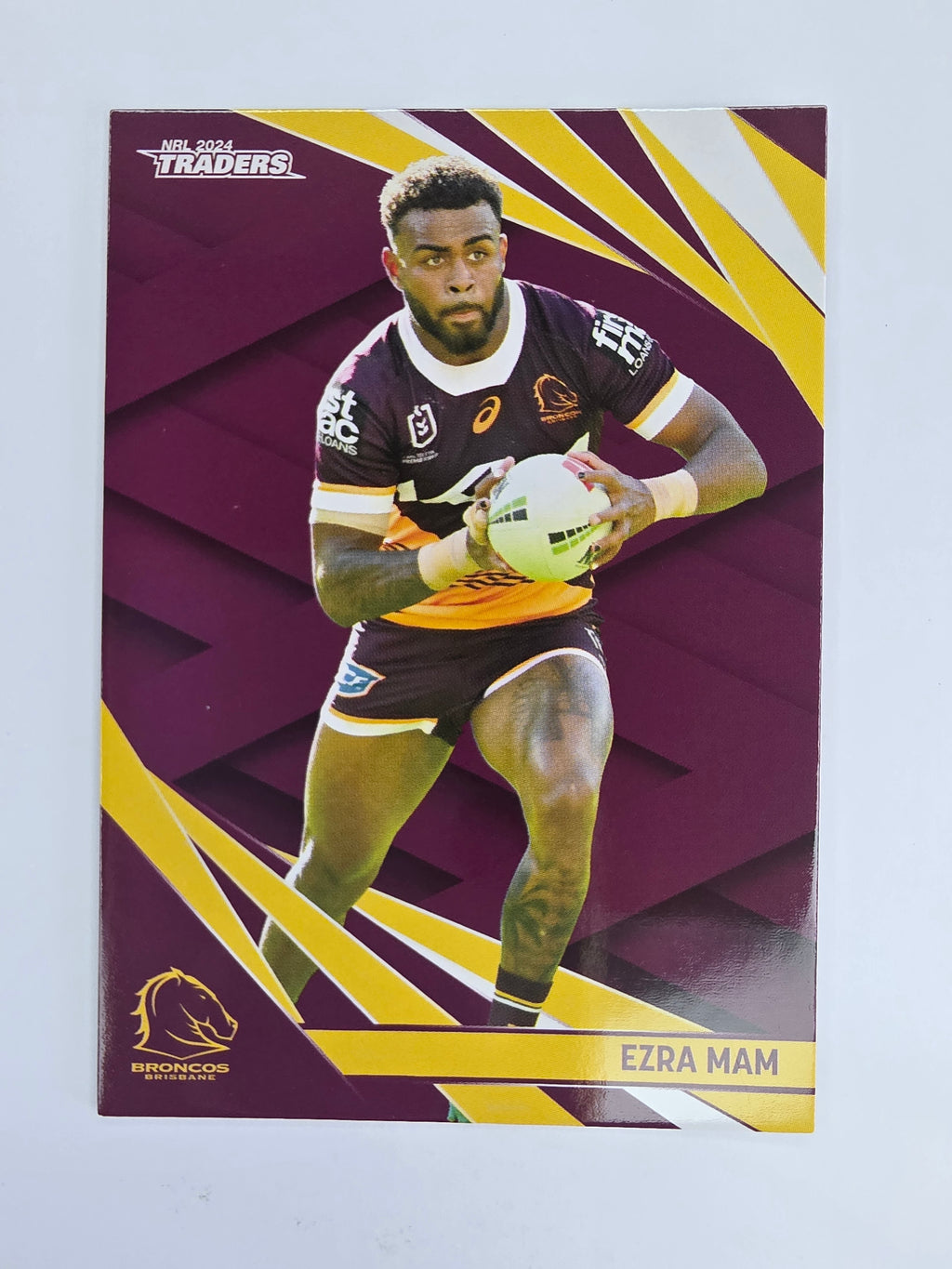 NRL 2024 Traders Base Card #006 Ezra Mam Brisbane Broncos