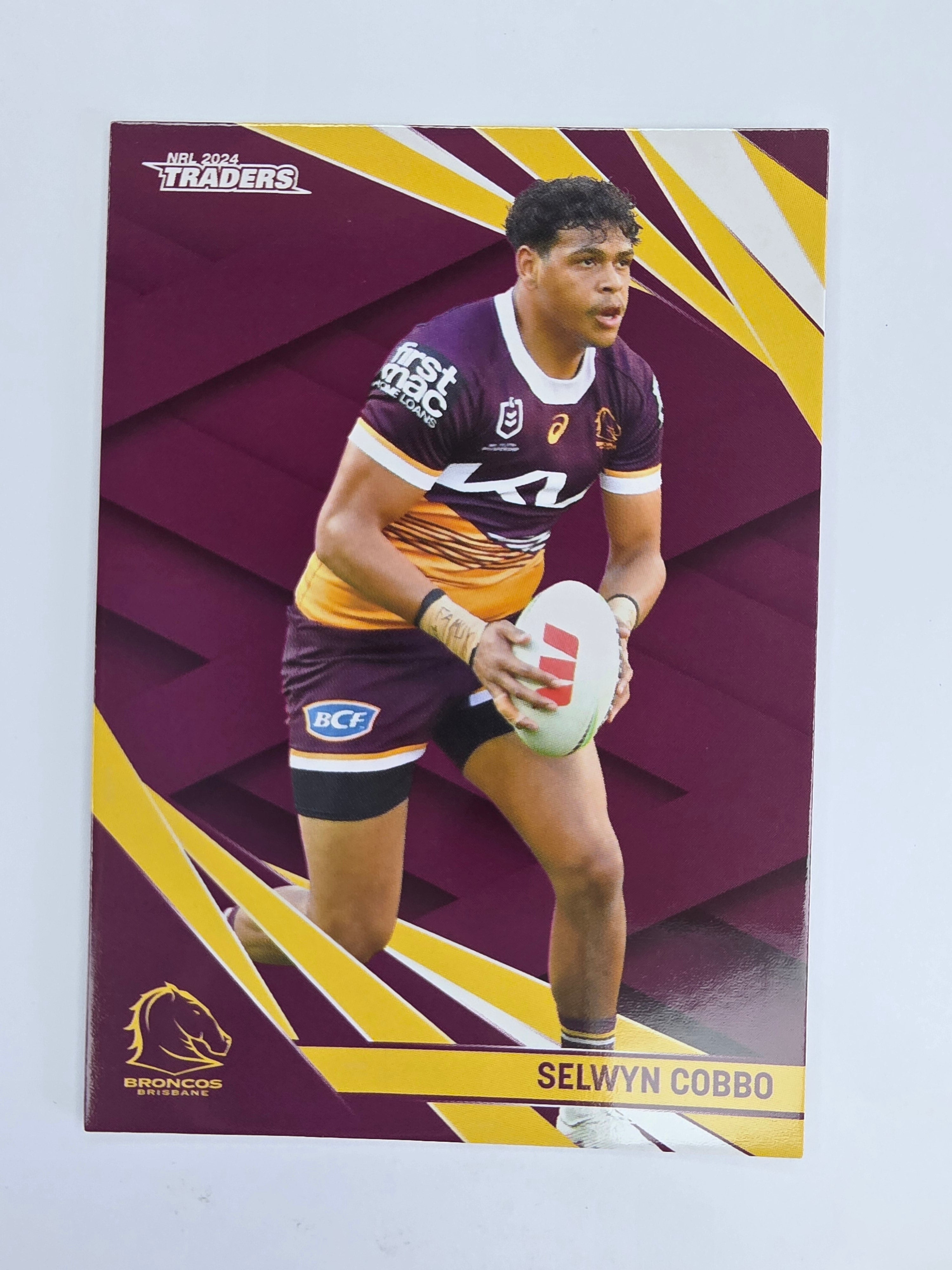 NRL 2024 Traders Base Card #004 Selwyn Cobbo Brisbane Broncos