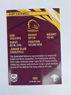 NRL 2024 Traders Base Card #002 Kurt Capewell Brisbane Broncos