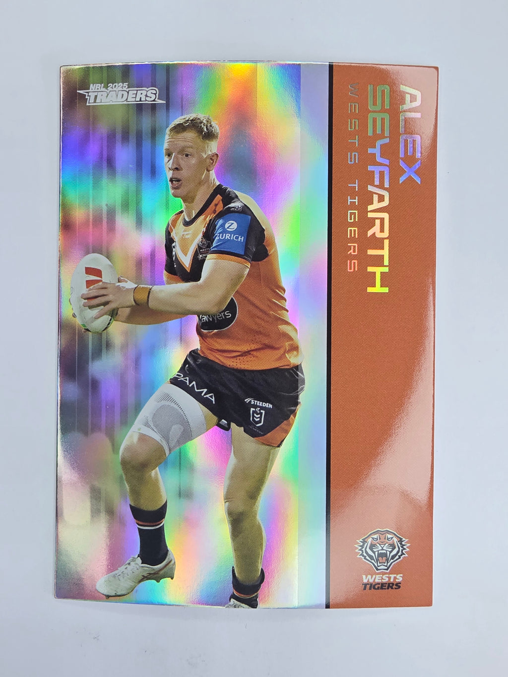 NRL 2025 Traders Silver Parallel #152 Alex Seyfarth Wests Tigers