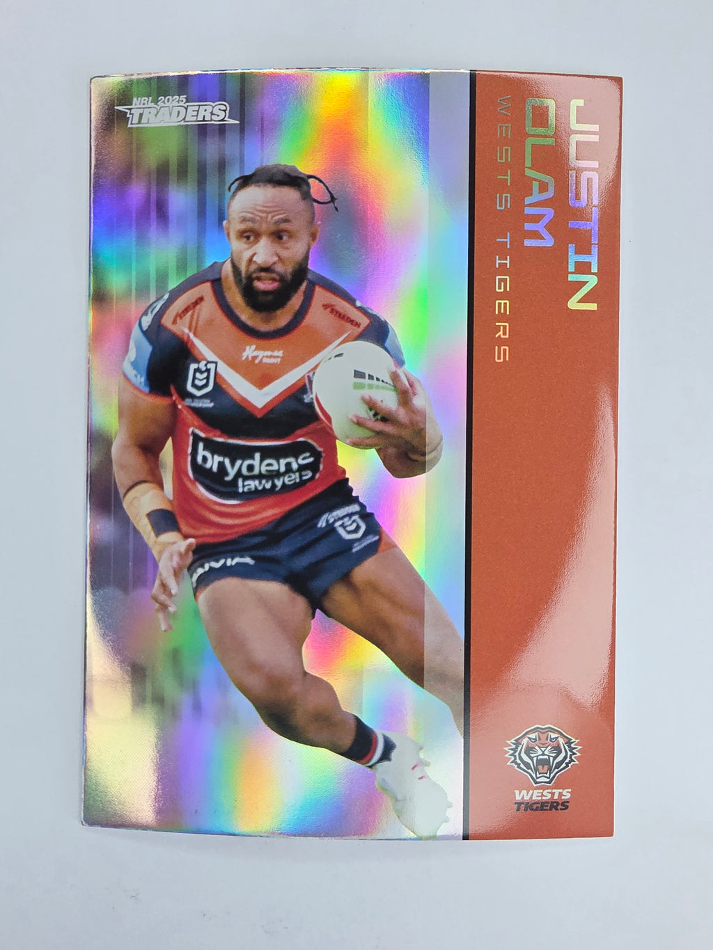 NRL 2025 Traders Silver Parallel #151 Justin Olam Wests Tigers