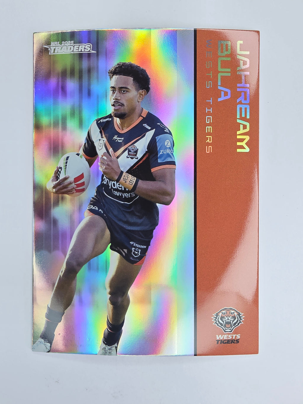 NRL 2025 Traders Silver Parallel #146 Jahream Bula Wests Tigers