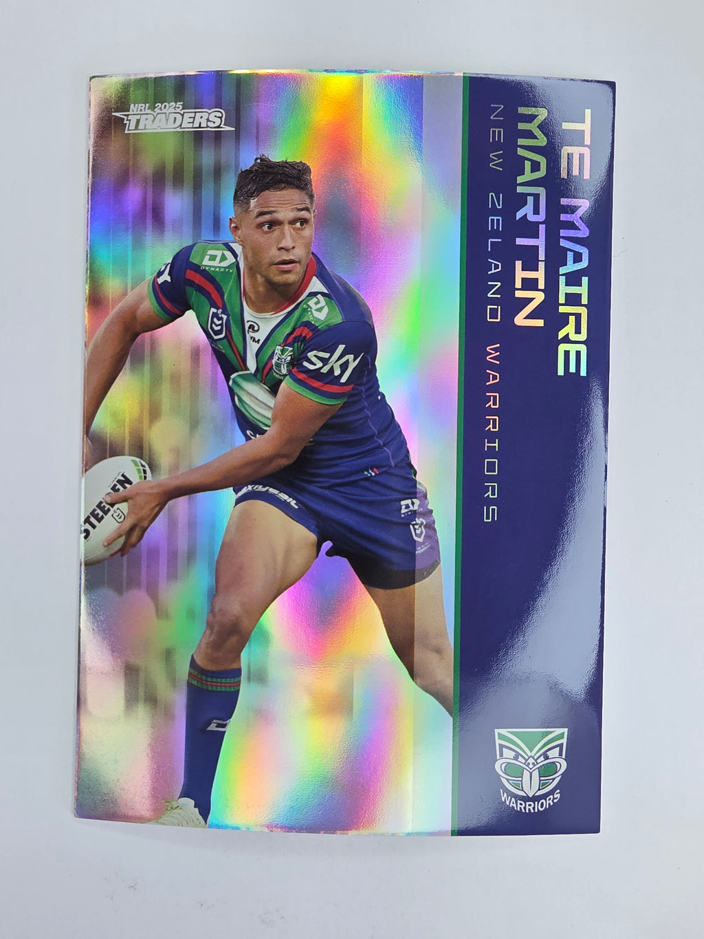 NRL 2025 Traders Silver Parallel #141 Te Maire Martin New Zealand Warriors