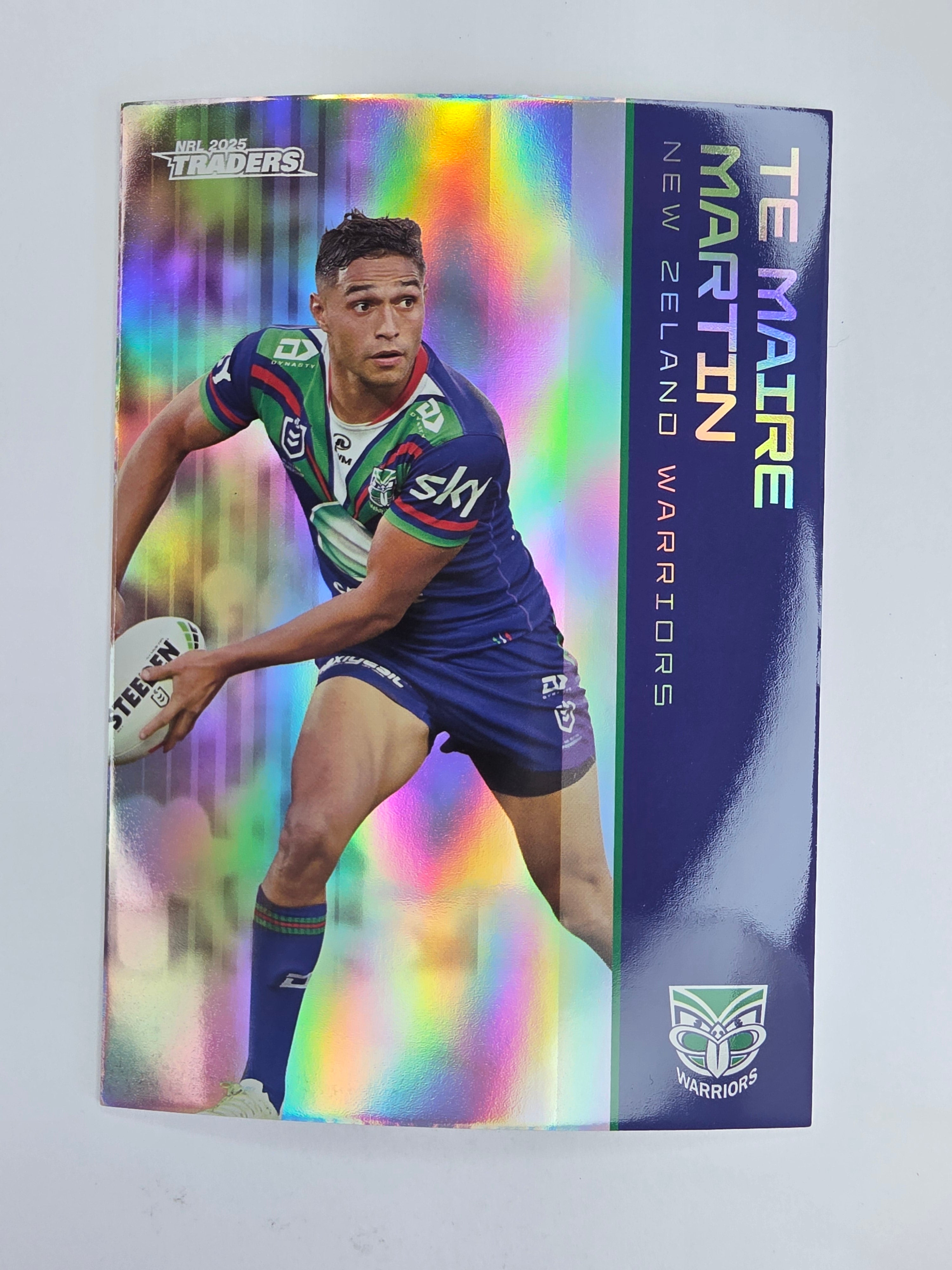 NRL 2025 Traders Silver Parallel #141 Te Maire Martin New Zealand Warriors