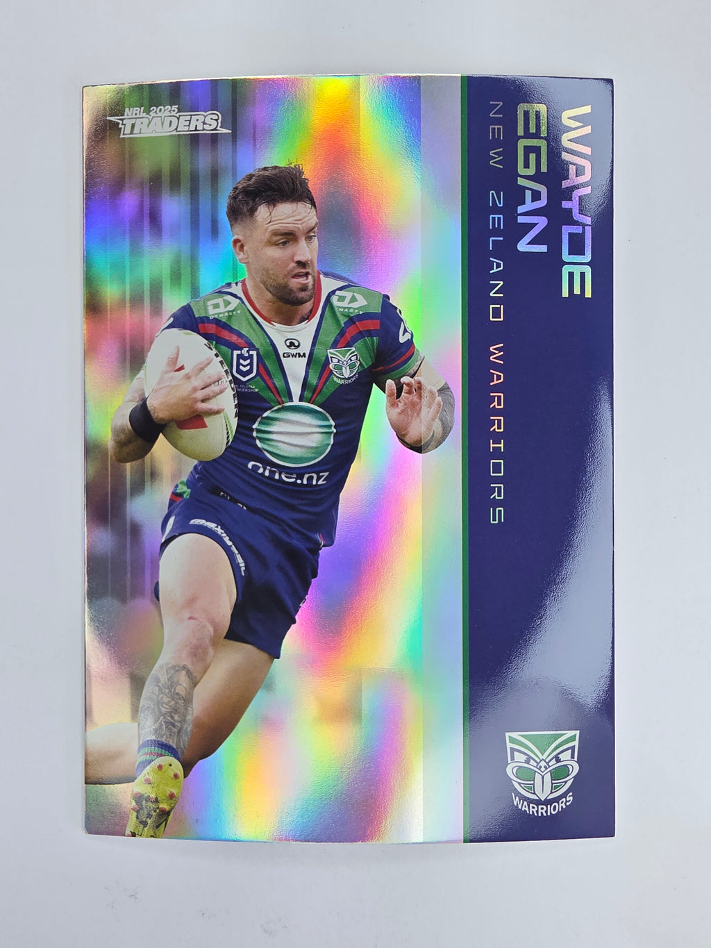 NRL 2025 Traders Silver Parallel #138 Wayde Egan New Zealand Warriors
