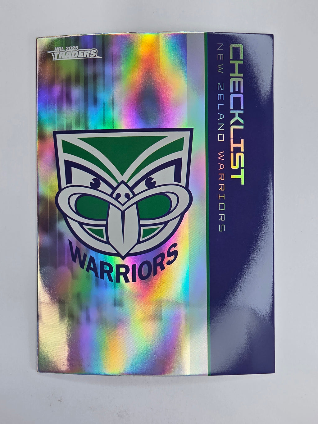 NRL 2025 Traders Silver Parallel #136 Warriors Checklist New Zealand Warriors