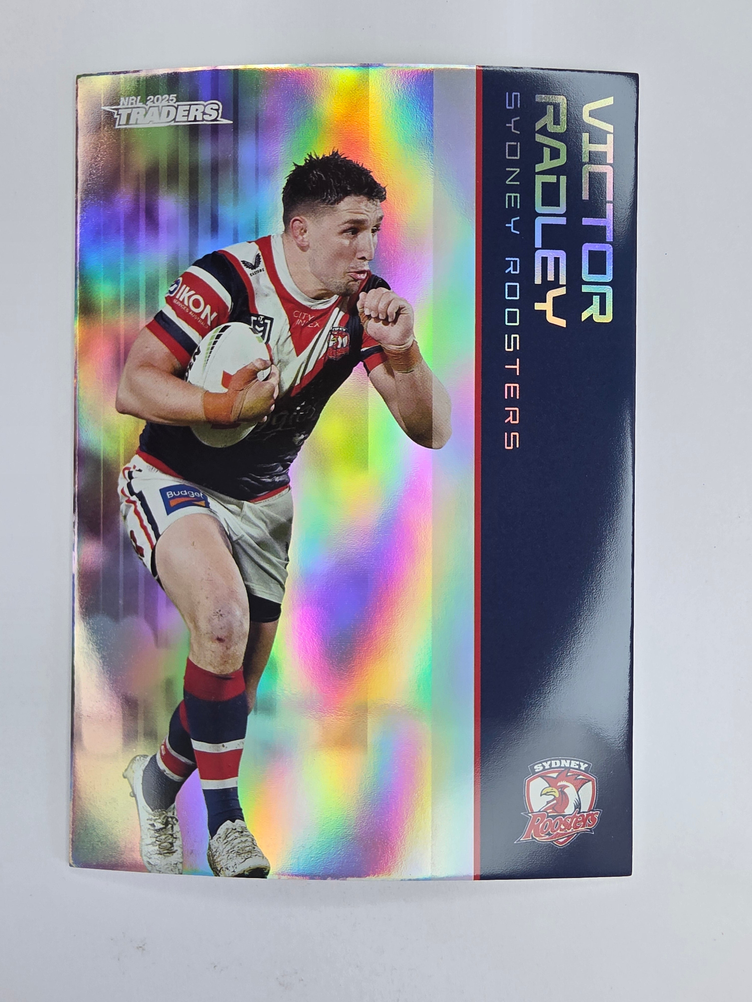 NRL 2025 Traders Silver Parallel #131 Victor Radley Sydney Roosters
