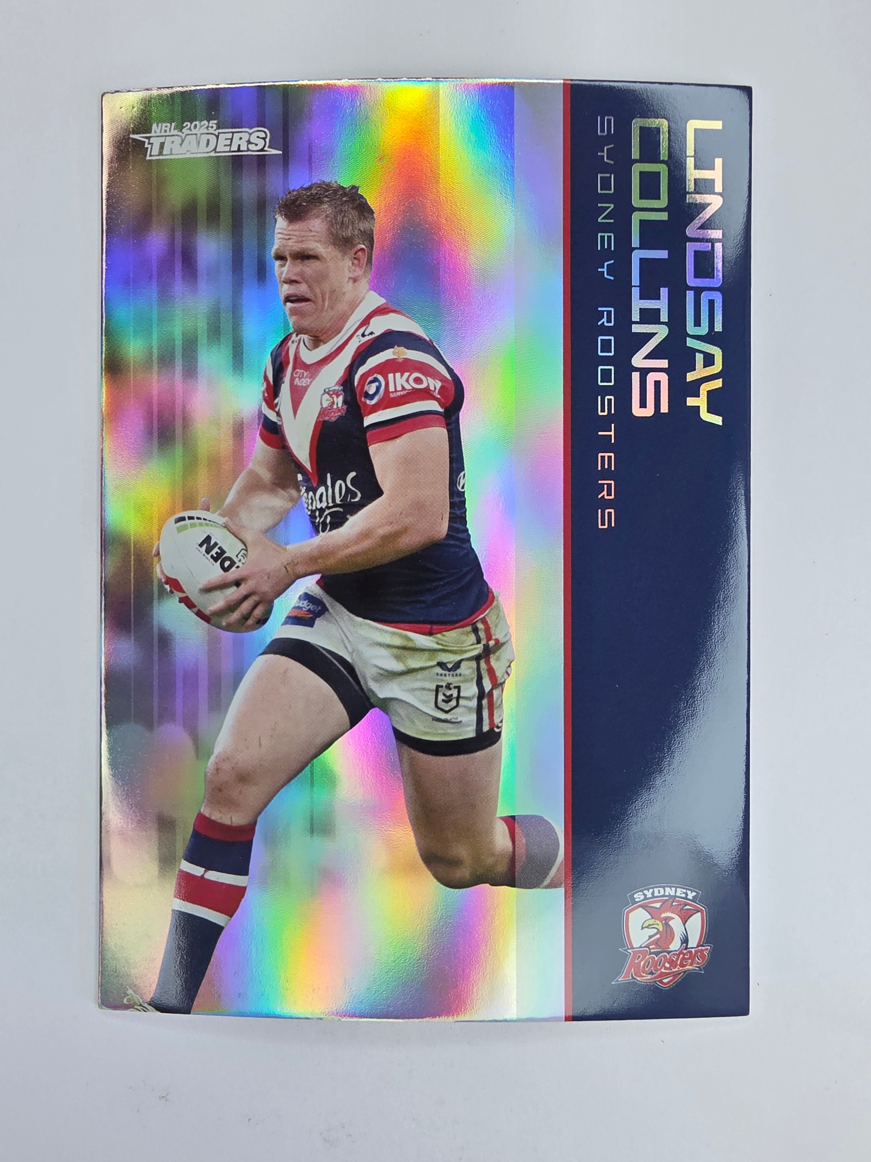 NRL 2025 Traders Silver Parallel #128 Lindsay Collins Sydney Roosters