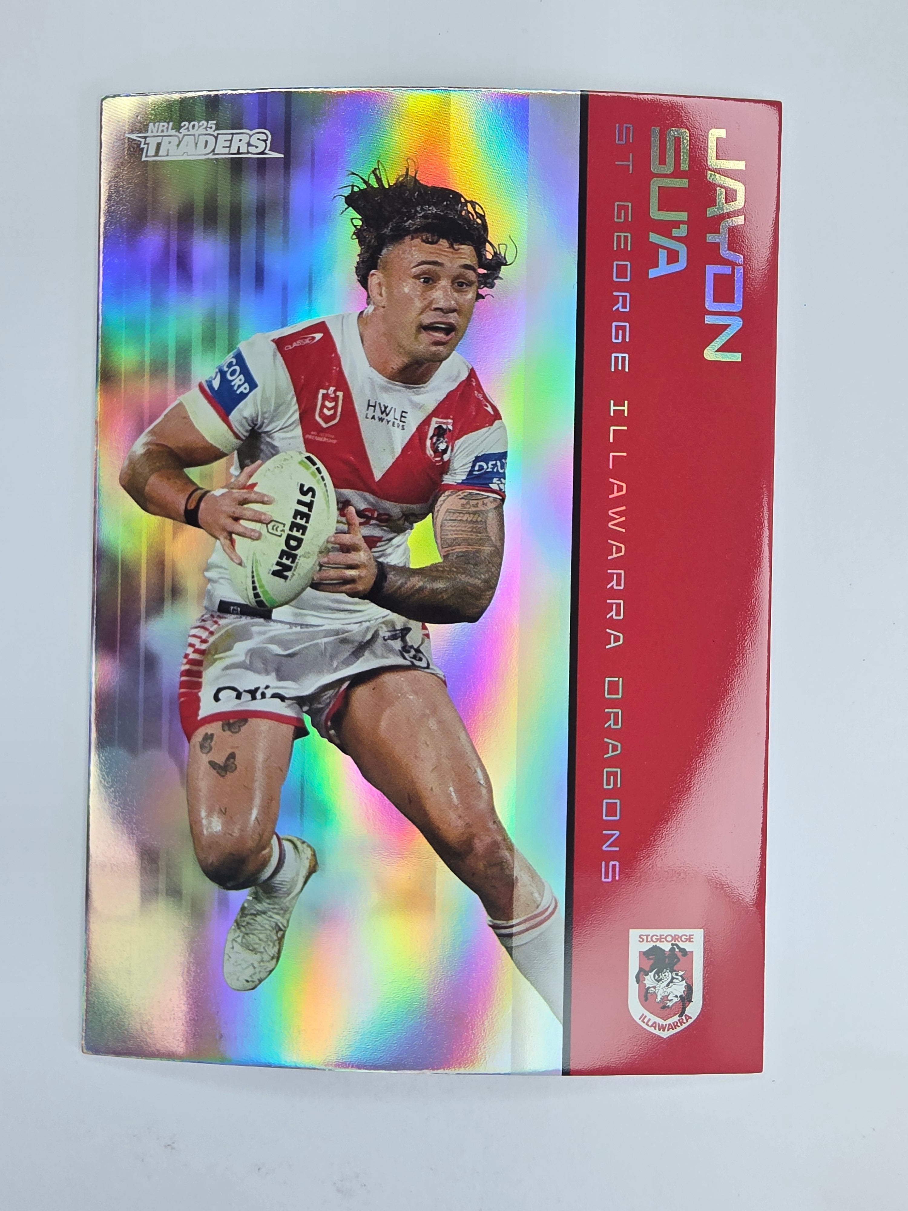 NRL 2025 Traders Silver Parallel #126 Jaydn Su’a St George Illawarra Dragons