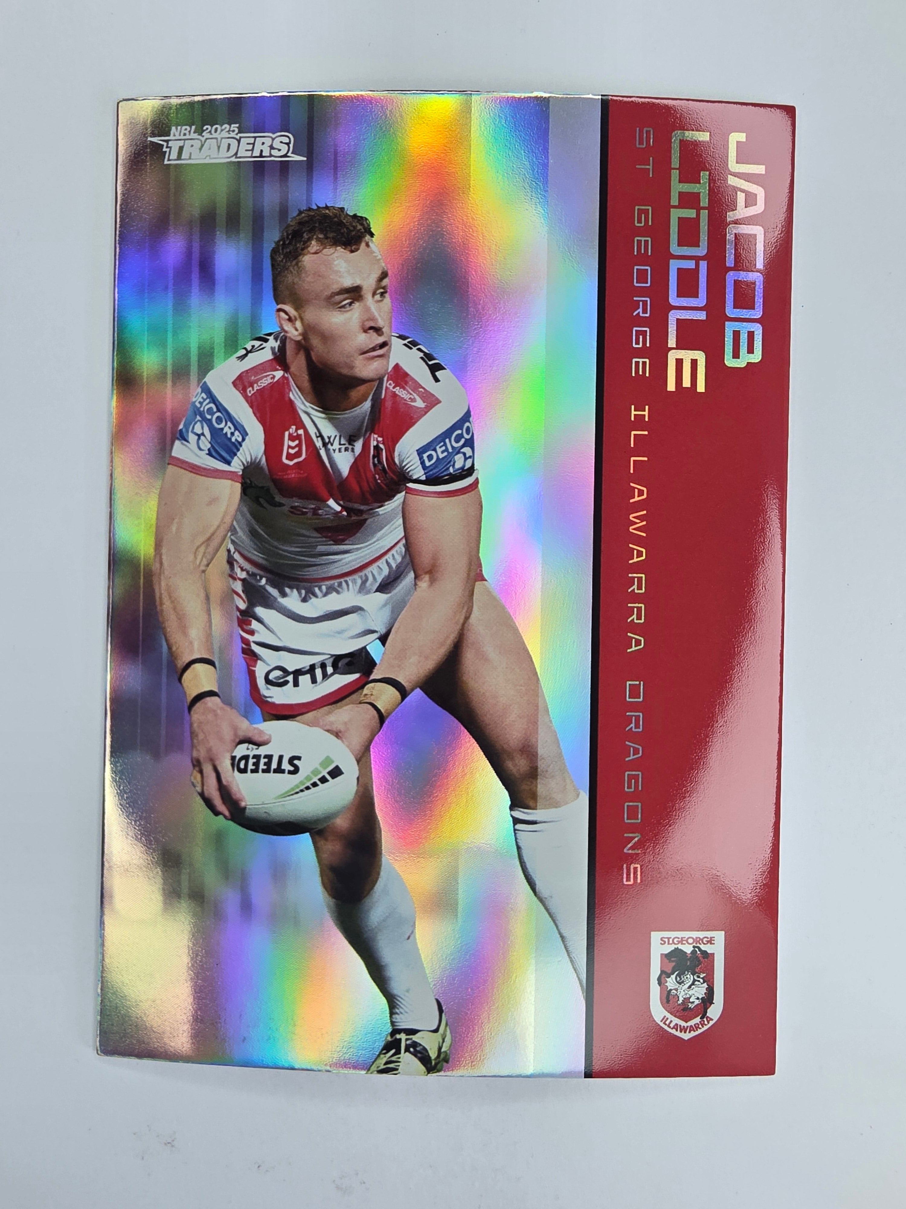 NRL 2025 Traders Silver Parallel #124 Jacob Liddle St George Illawarra Dragons