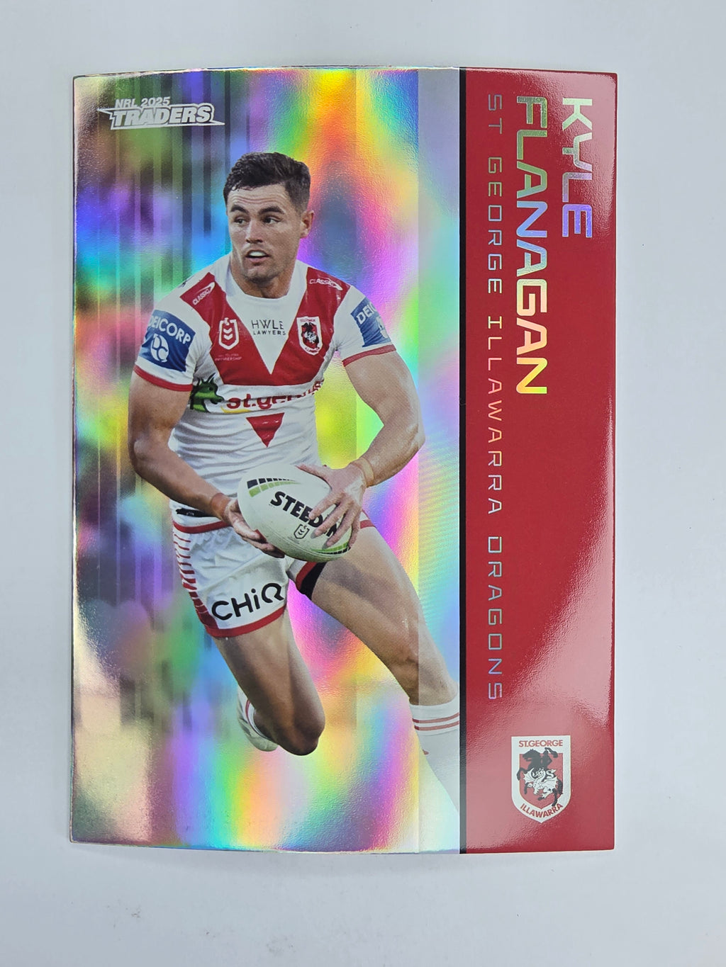 NRL 2025 Traders Silver Parallel #121 Kyle Flanagan St George Illawarra Dragons