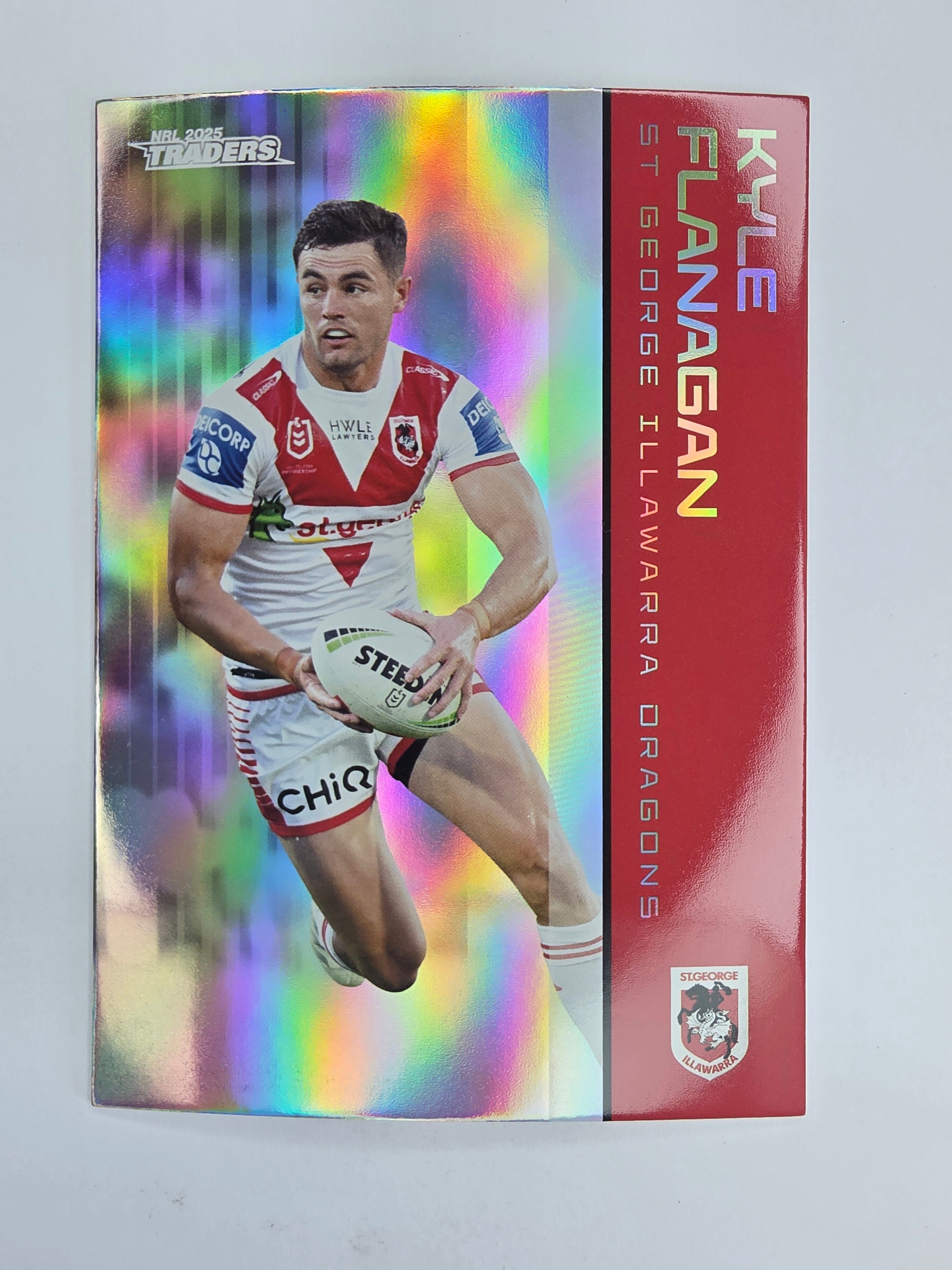 NRL 2025 Traders Silver Parallel #121 Kyle Flanagan St George Illawarra Dragons