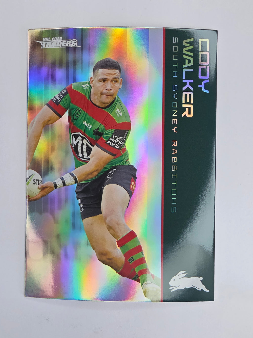 NRL 2025 Traders Silver Parallel #116 Cody Walker South Sydney Rabbitohs