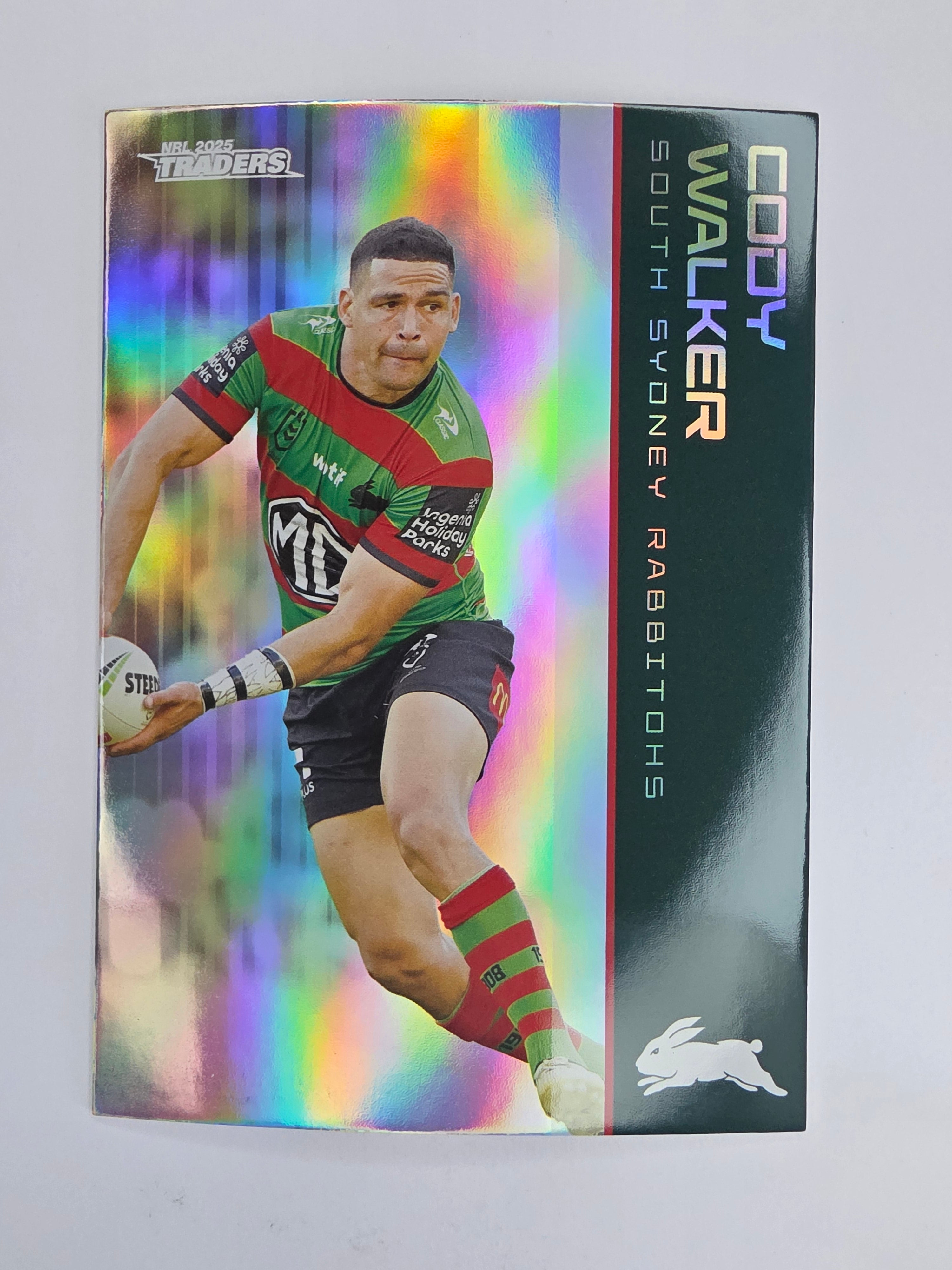 NRL 2025 Traders Silver Parallel #116 Cody Walker South Sydney Rabbitohs