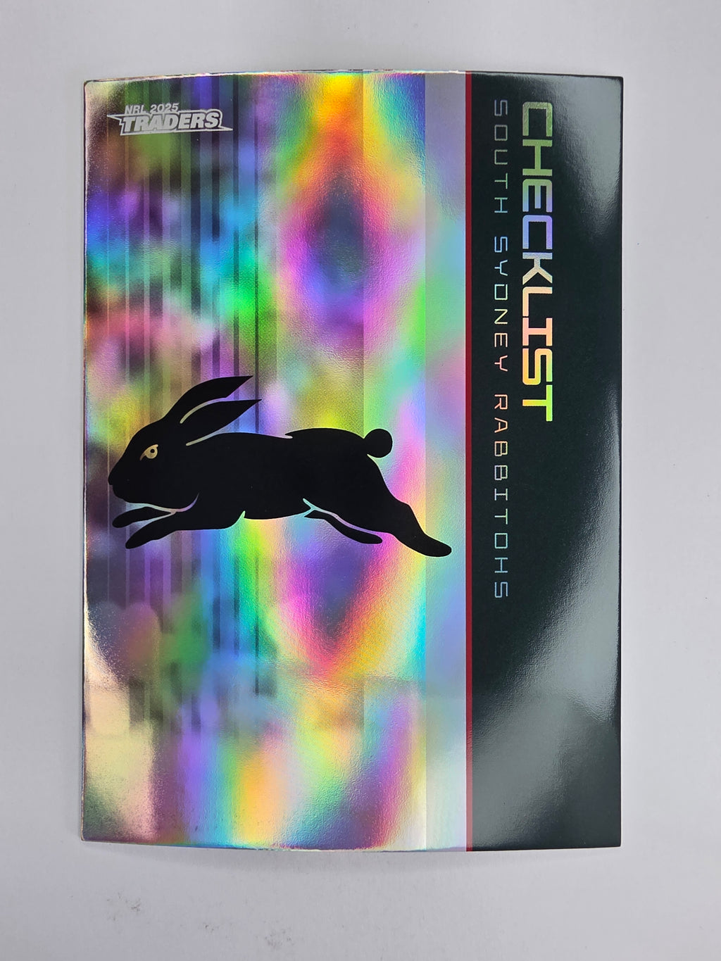 NRL 2025 Traders Silver Parallel #109 Checklist South Sydney Rabbitohs