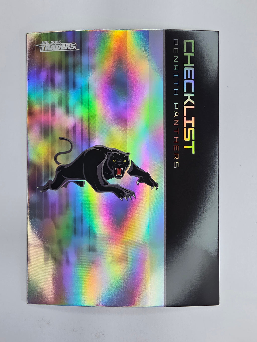 NRL 2025 Traders Silver Parallel #100 Panthers Checklist Penrith Panthers