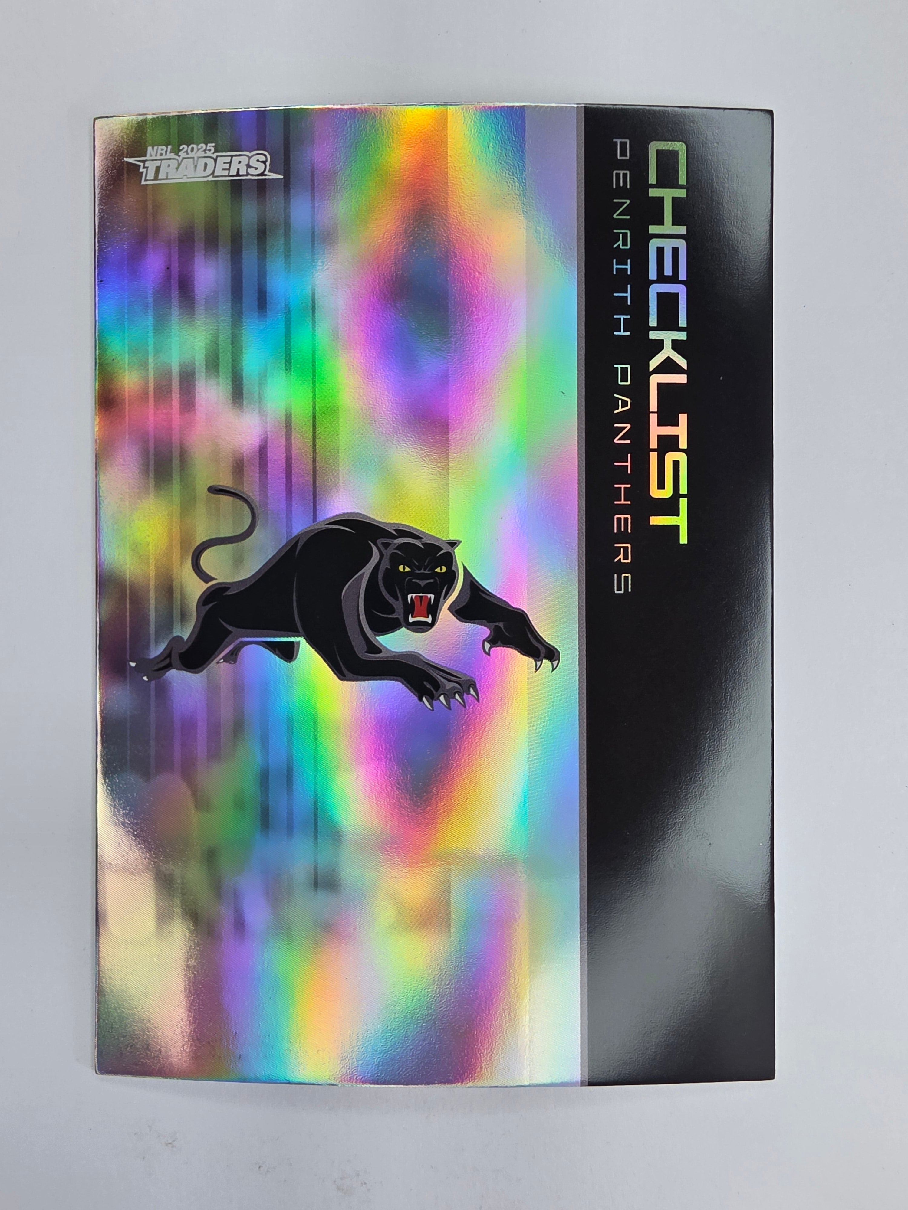 NRL 2025 Traders Silver Parallel #100 Panthers Checklist Penrith Panthers
