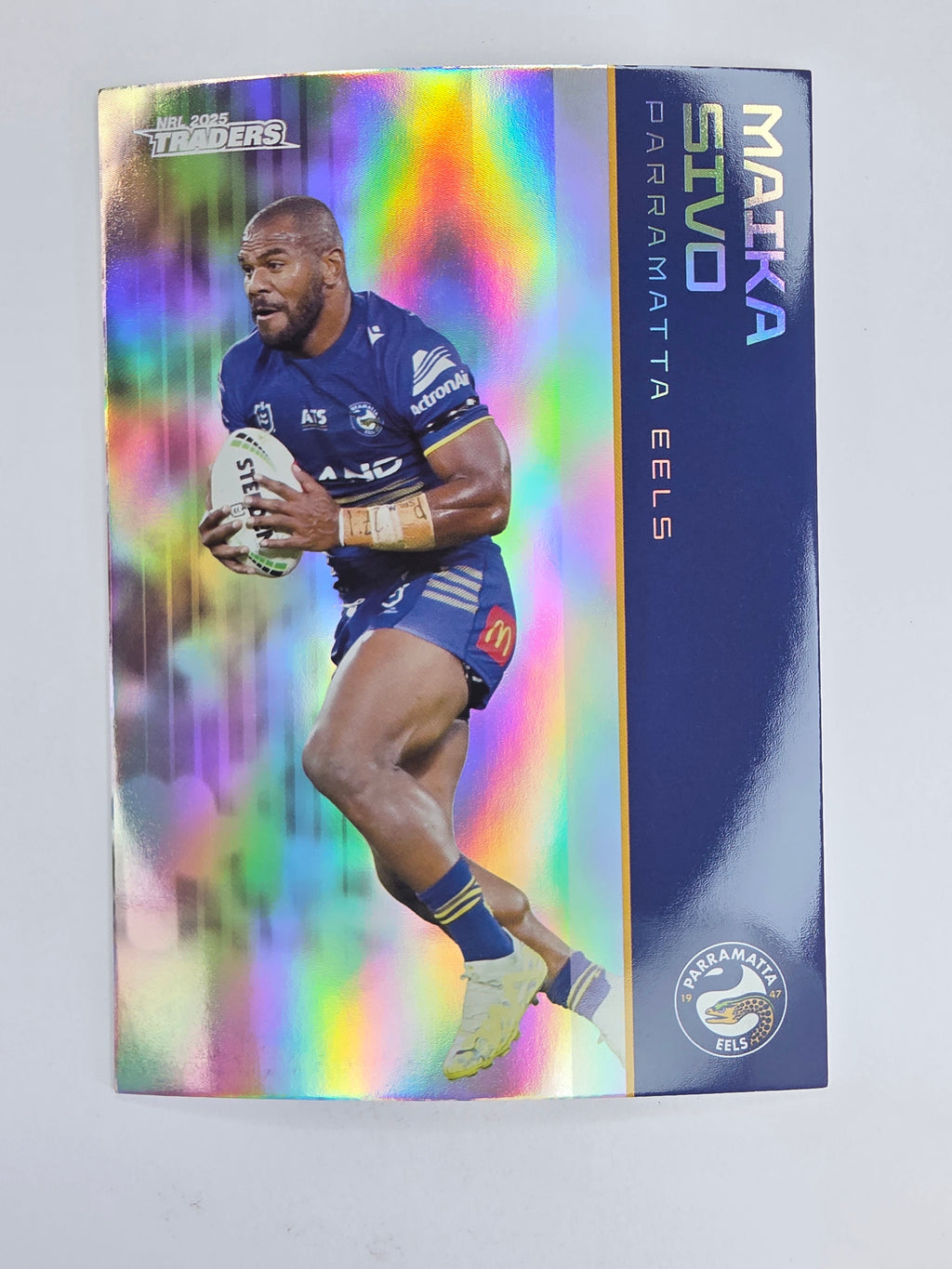 NRL 2025 Traders Silver Parallel #099 Maika Sivo Parramatta Eels
