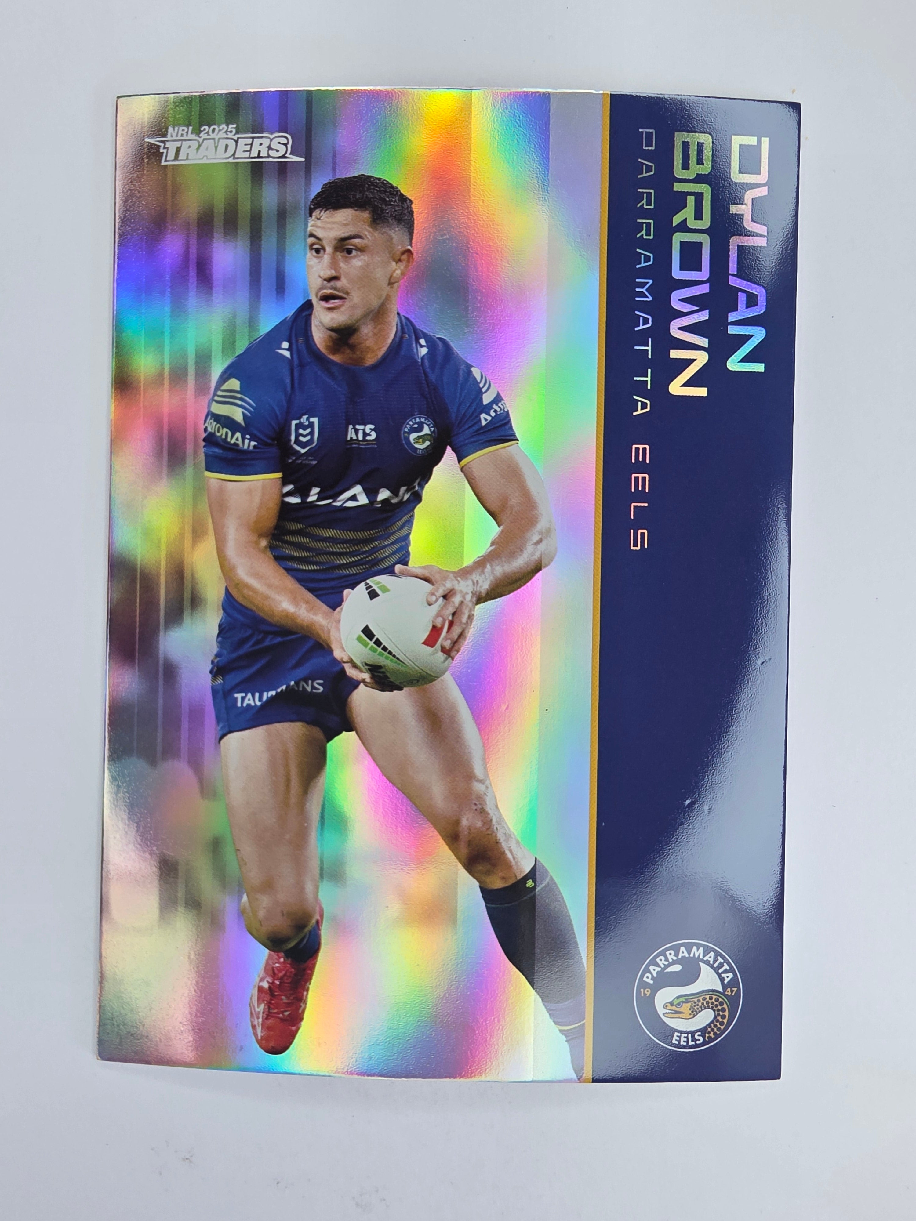 NRL 2025 Traders Silver Parallel #092 Dylan Brown Parramatta Eels