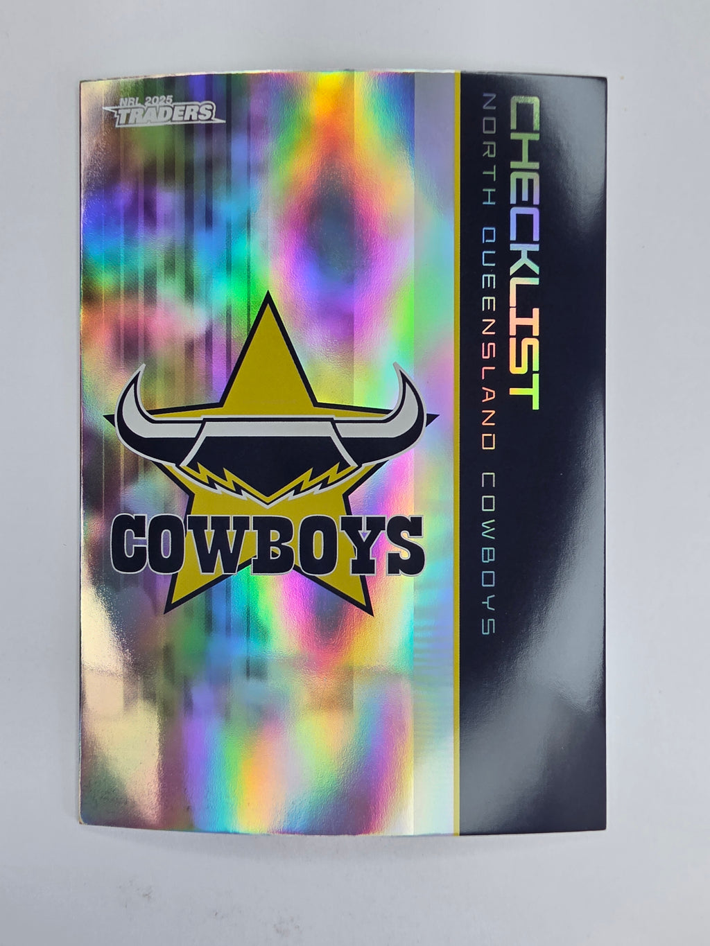 NRL 2025 Traders Silver Parallel #082 Cowboys Checklist North Queensland Cowboys