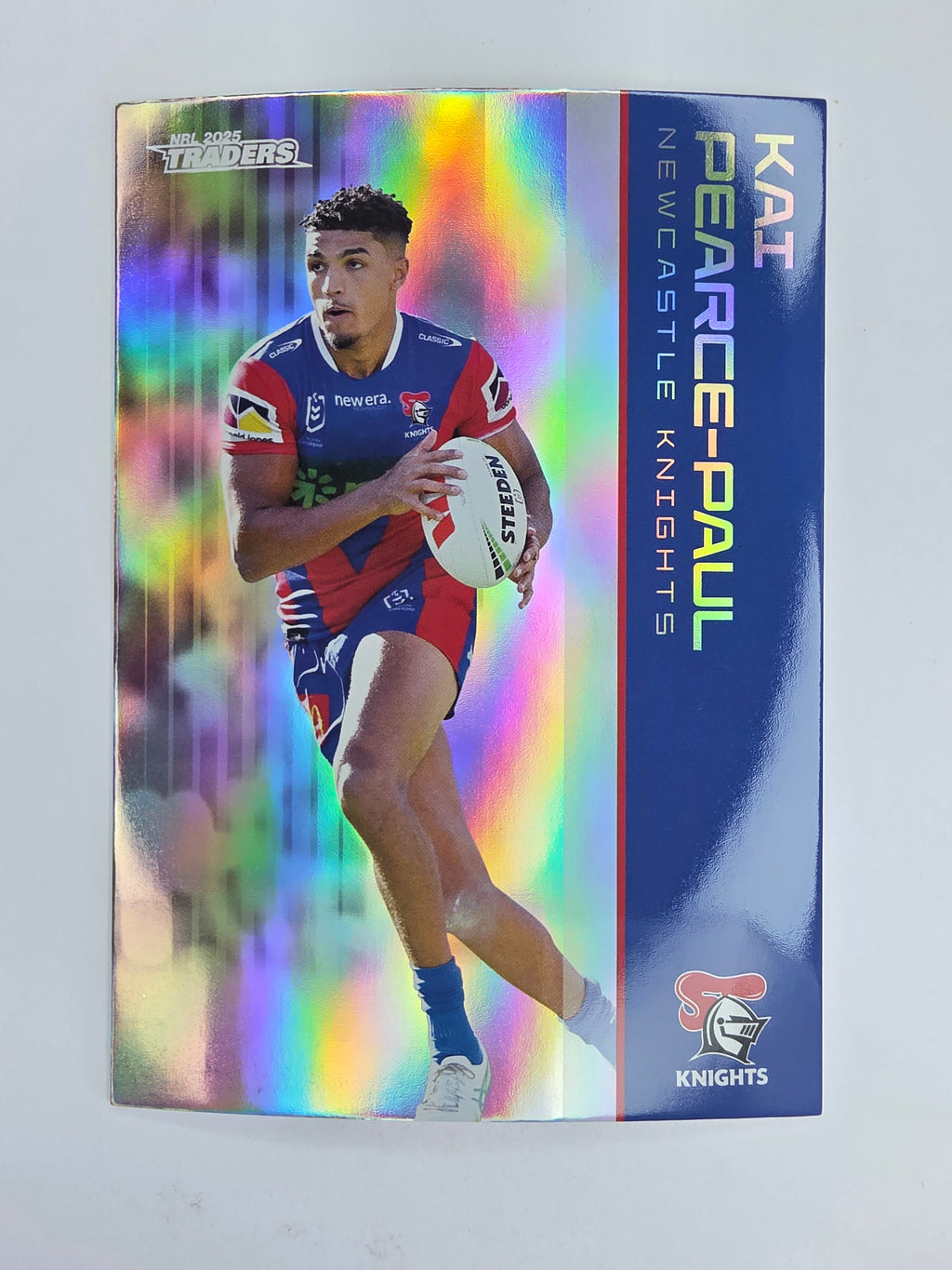 NRL 2025 Traders Silver Parallel #079 Kai Pearce-Paul Newcastle Knights