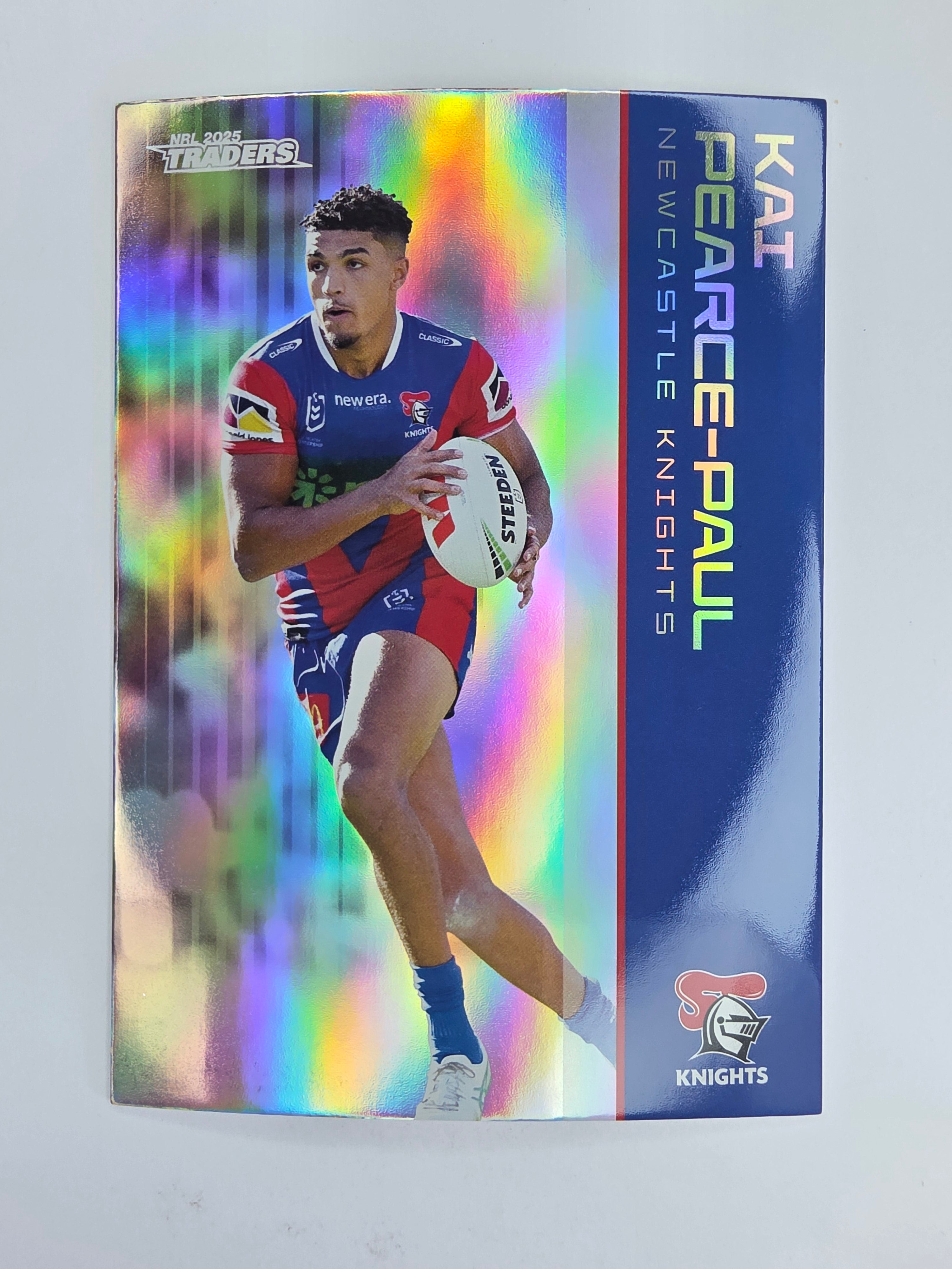 NRL 2025 Traders Silver Parallel #079 Kai Pearce-Paul Newcastle Knights