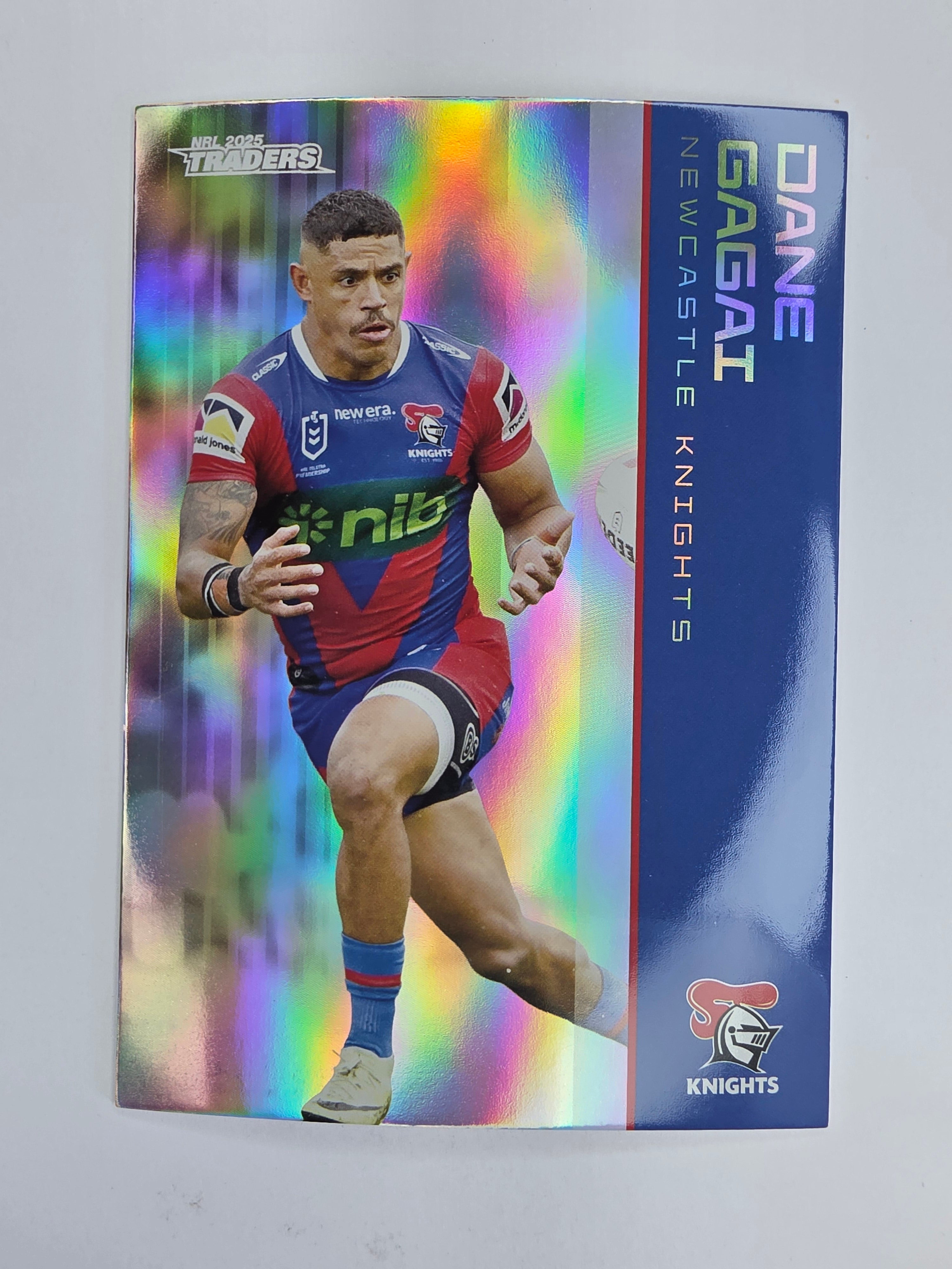 NRL 2025 Traders Silver Parallel #076 Dane Gagai Newcastle Knights