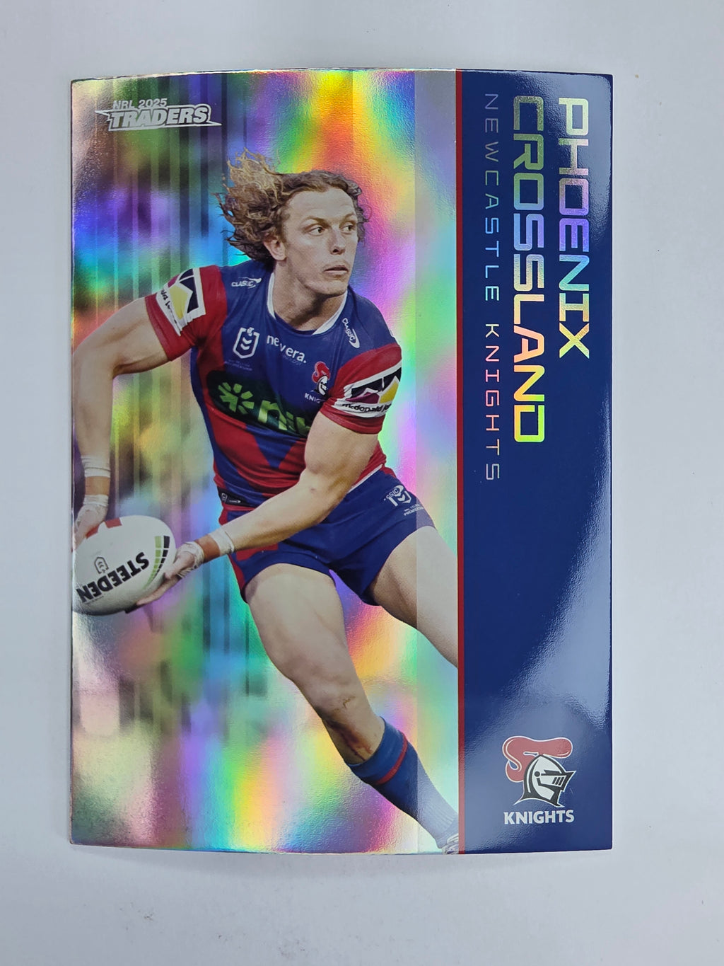 NRL 2025 Traders Silver Parallel #075 Phoenix Crossland Newcastle Knights