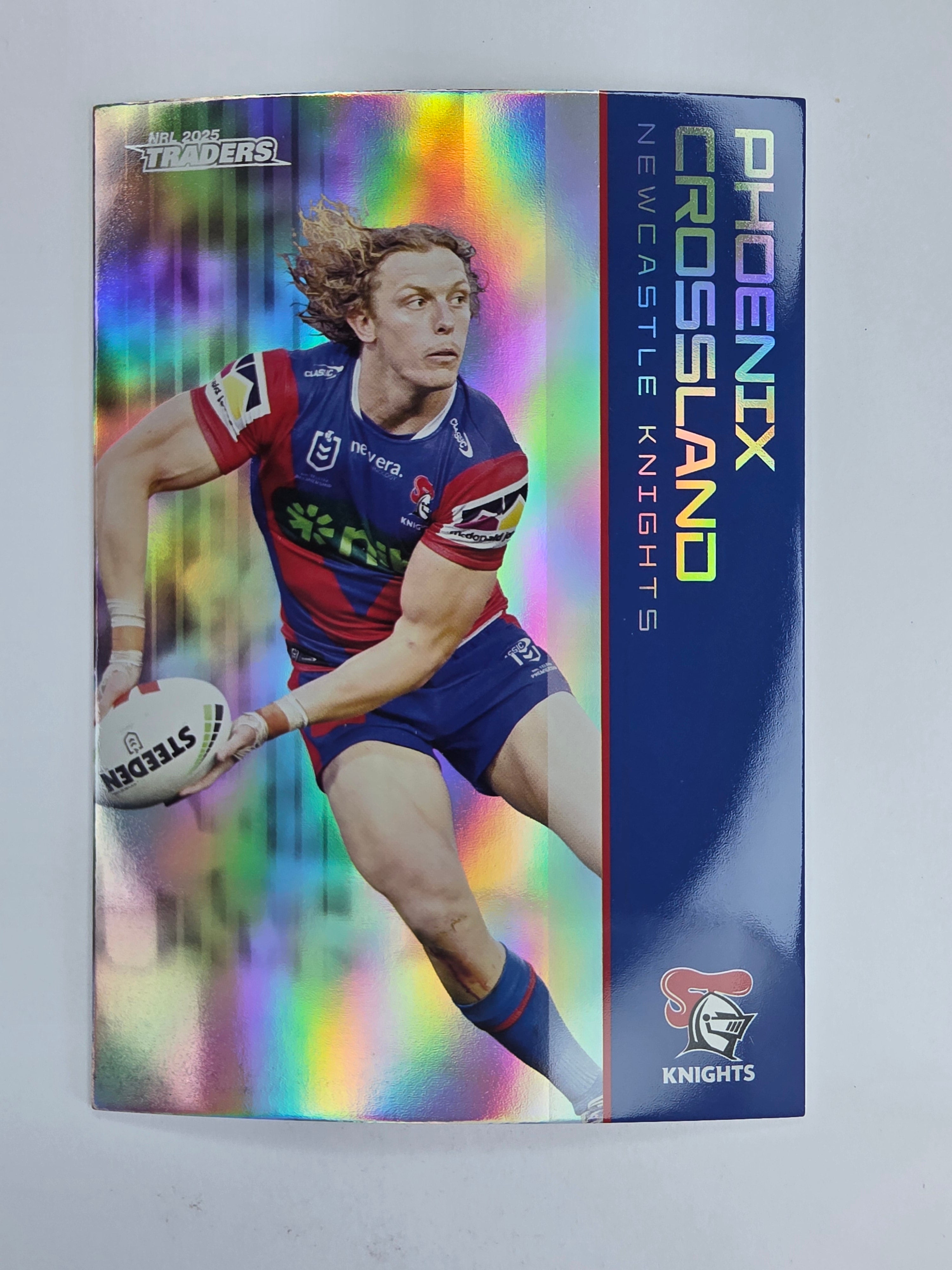 NRL 2025 Traders Silver Parallel #075 Phoenix Crossland Newcastle Knights
