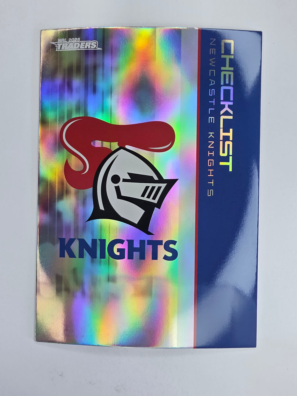 NRL 2025 Traders Silver Parallel #073 Knights Checklist Newcastle Knights