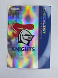 NRL 2025 Traders Silver Parallel #073 Knights Checklist Newcastle Knights