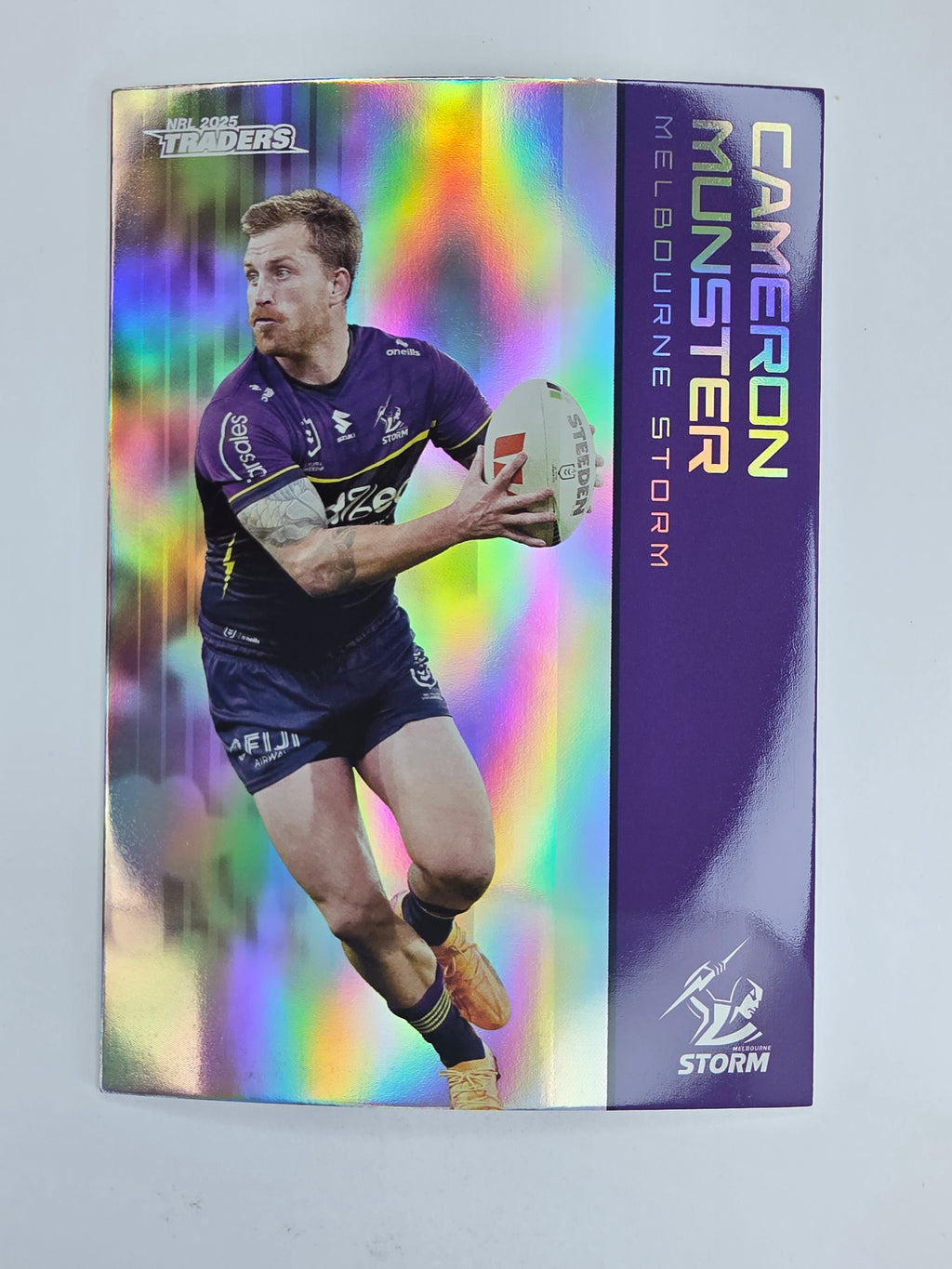 NRL 2025 Traders Silver Parallel #071 Cameron Munster Melbourne Storm