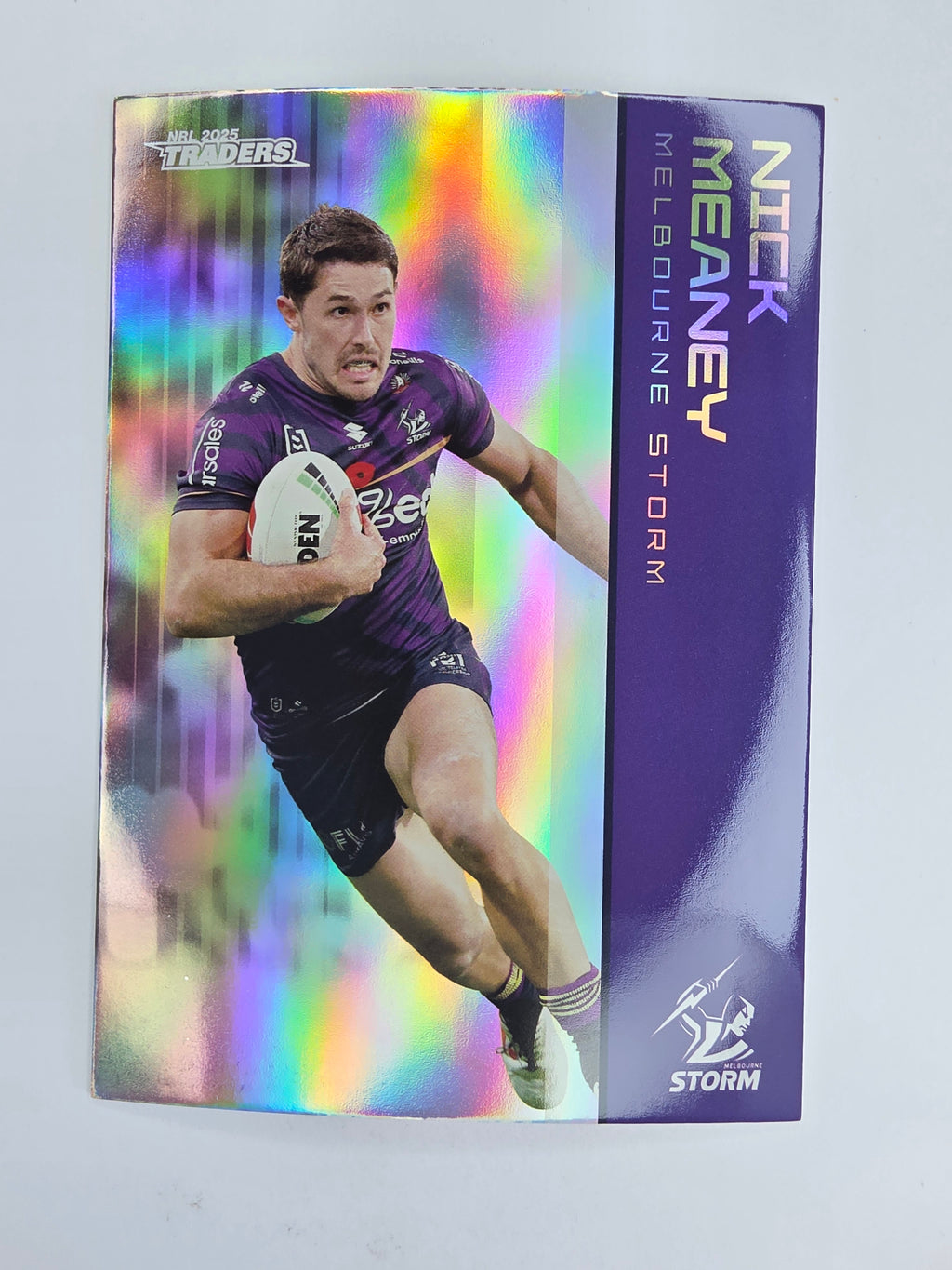 NRL 2025 Traders Silver Parallel #070 Nick Meaney Melbourne Storm