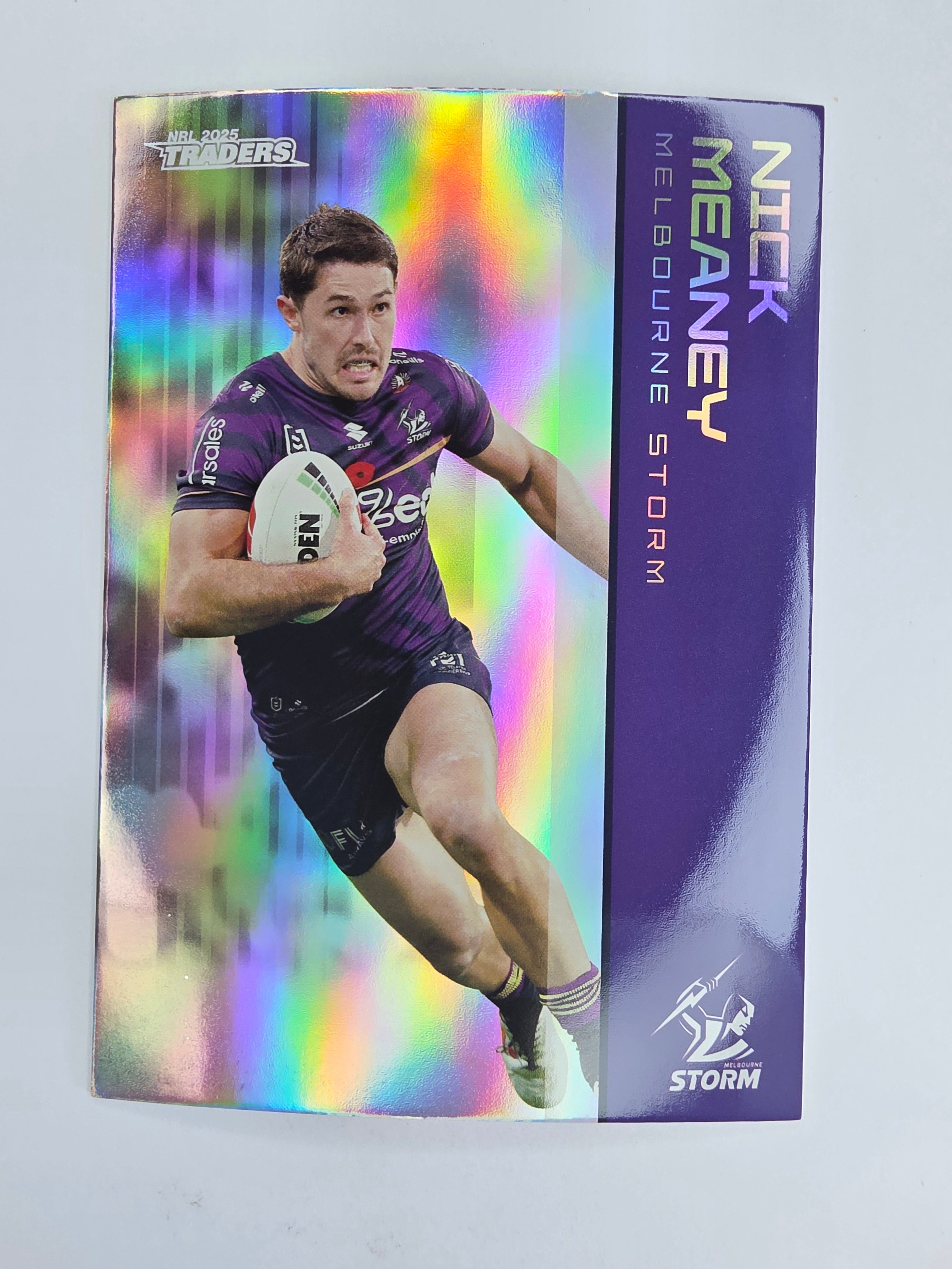 NRL 2025 Traders Silver Parallel #070 Nick Meaney Melbourne Storm