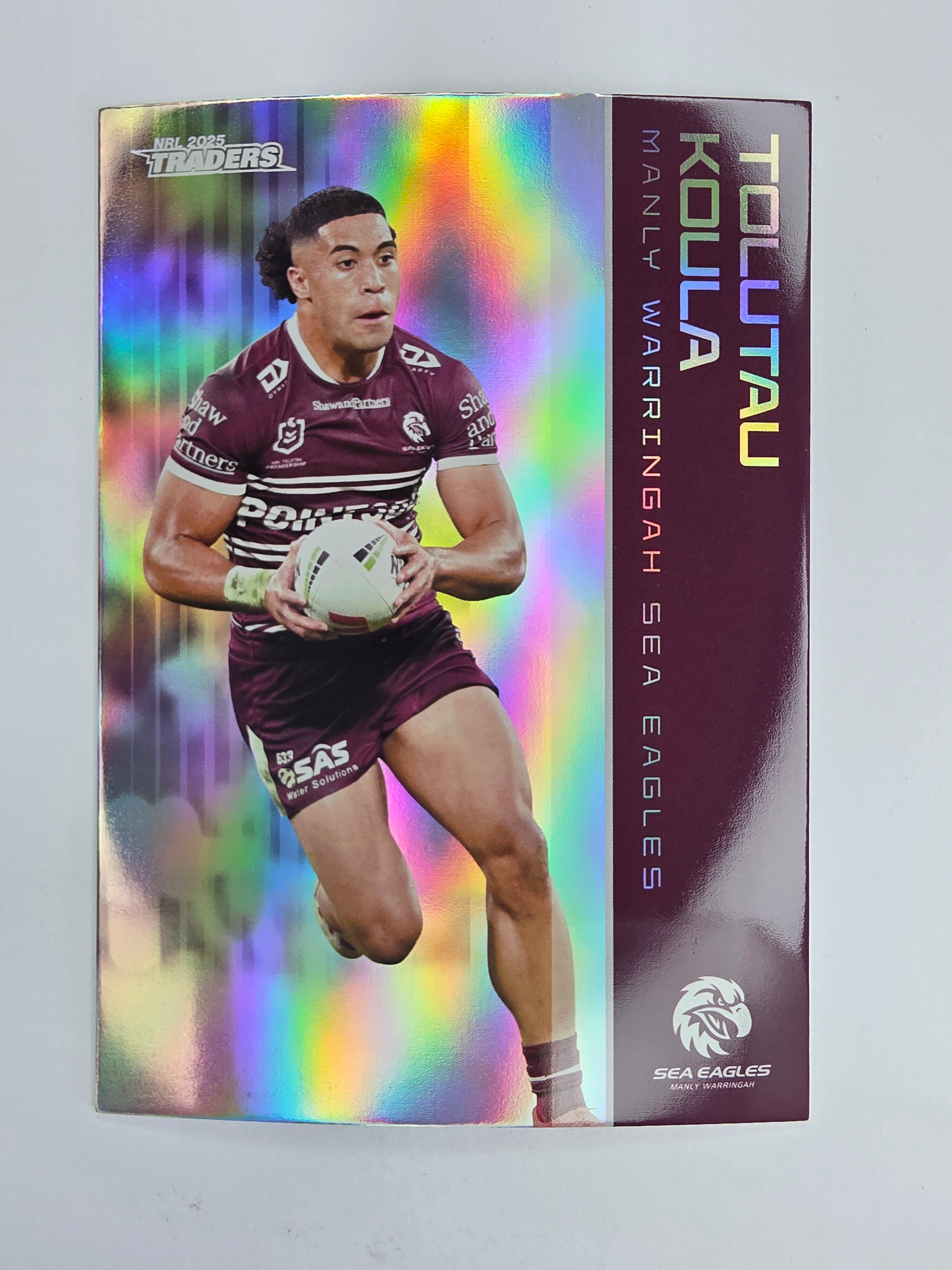 NRL 2025 Traders Silver Parallel #059 Tolutau Koula Manly Warringah Sea Eagles