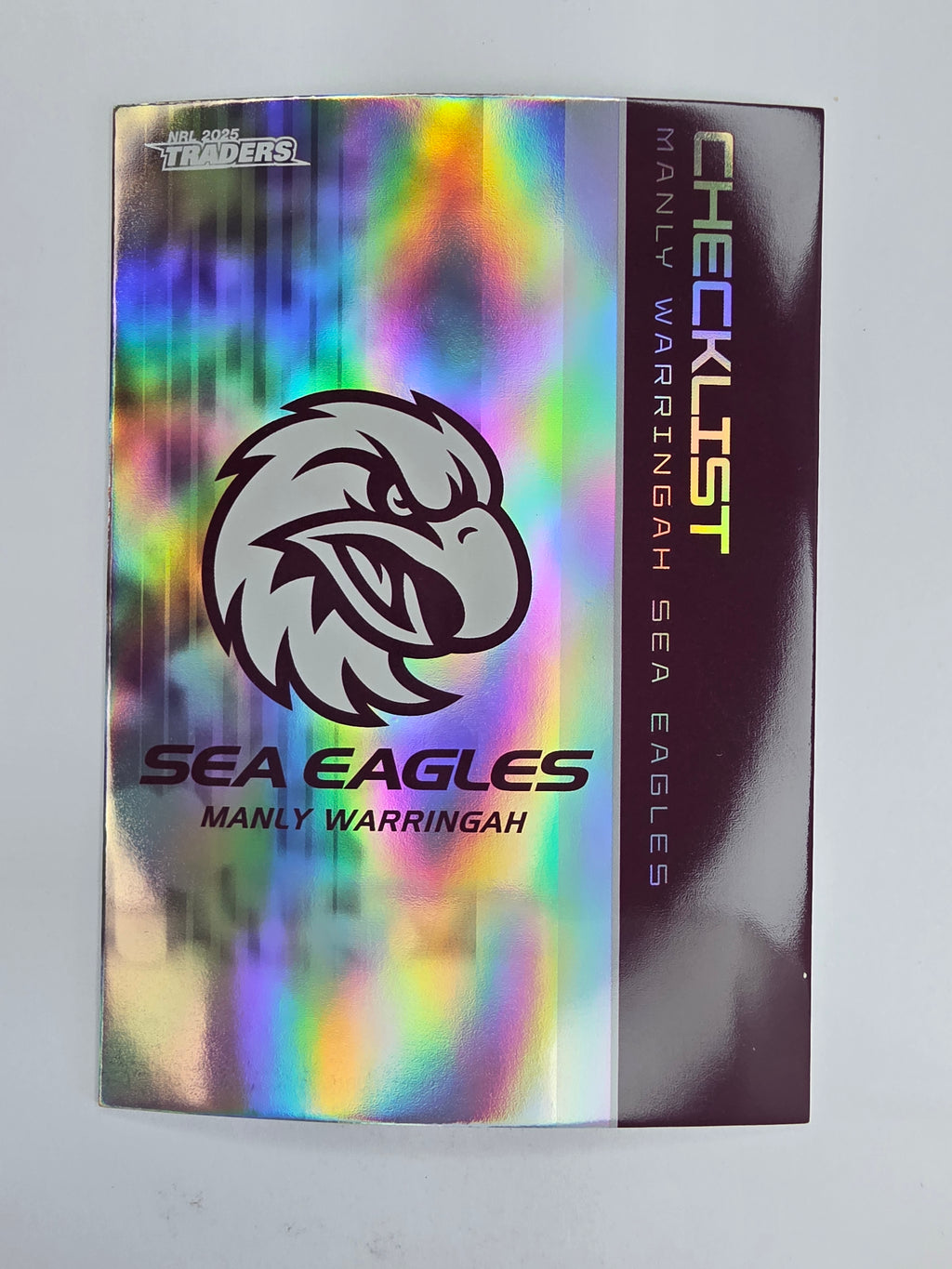 NRL 2025 Traders Silver Parallel #055 Sea Eagles Checklist Manly Warringah Sea Eagles