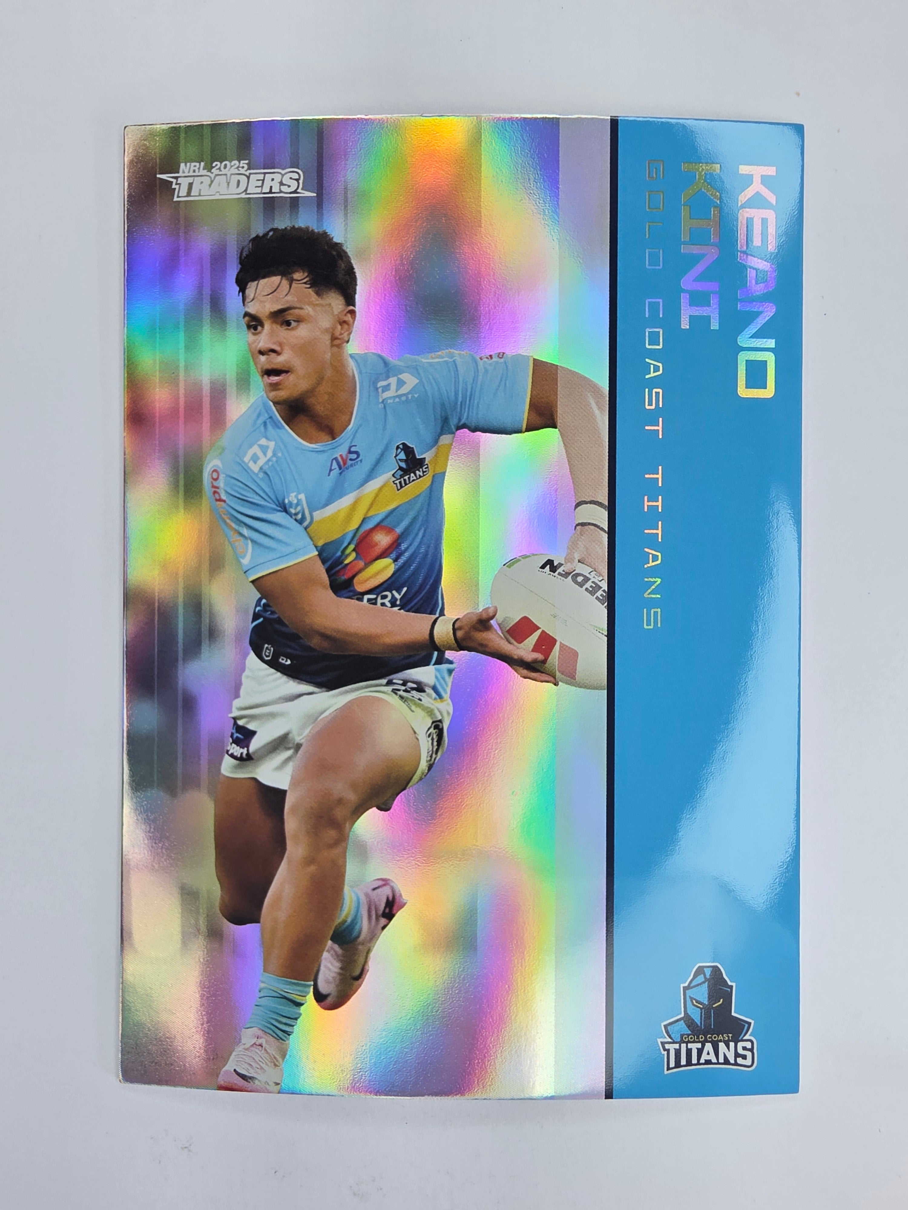 NRL 2025 Traders Silver Parallel #054 Keano Kini Gold Coast Titans