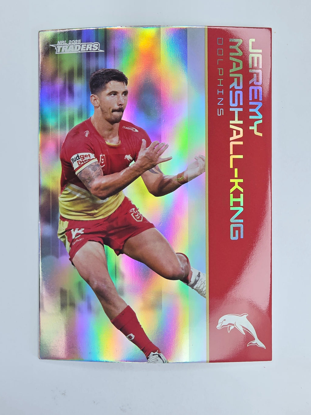 NRL 2025 Traders Silver Parallel #043 Jeremy Marshall-King Redcliffe Dolphins